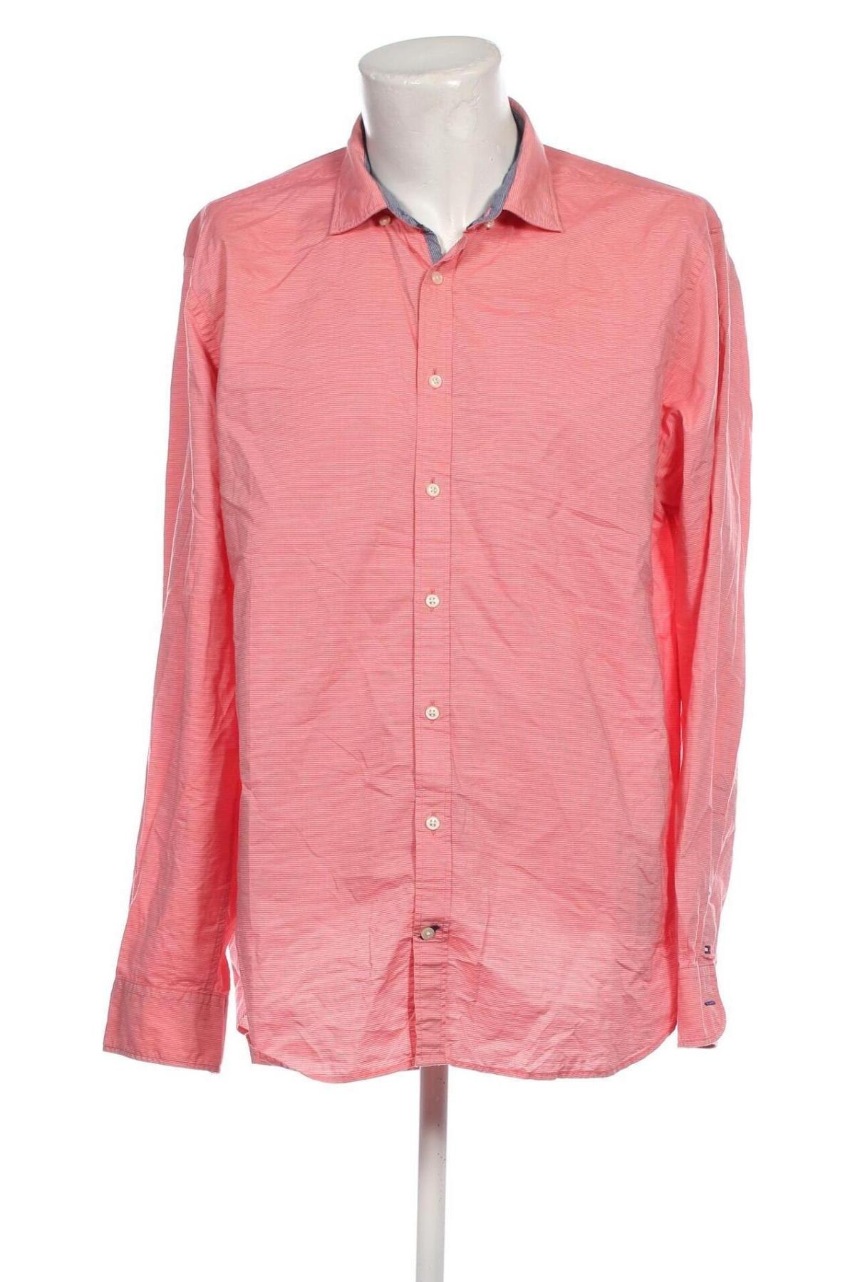 Herrenhemd Tommy Hilfiger, Größe XXL, Farbe Orange, Preis 52,19 €