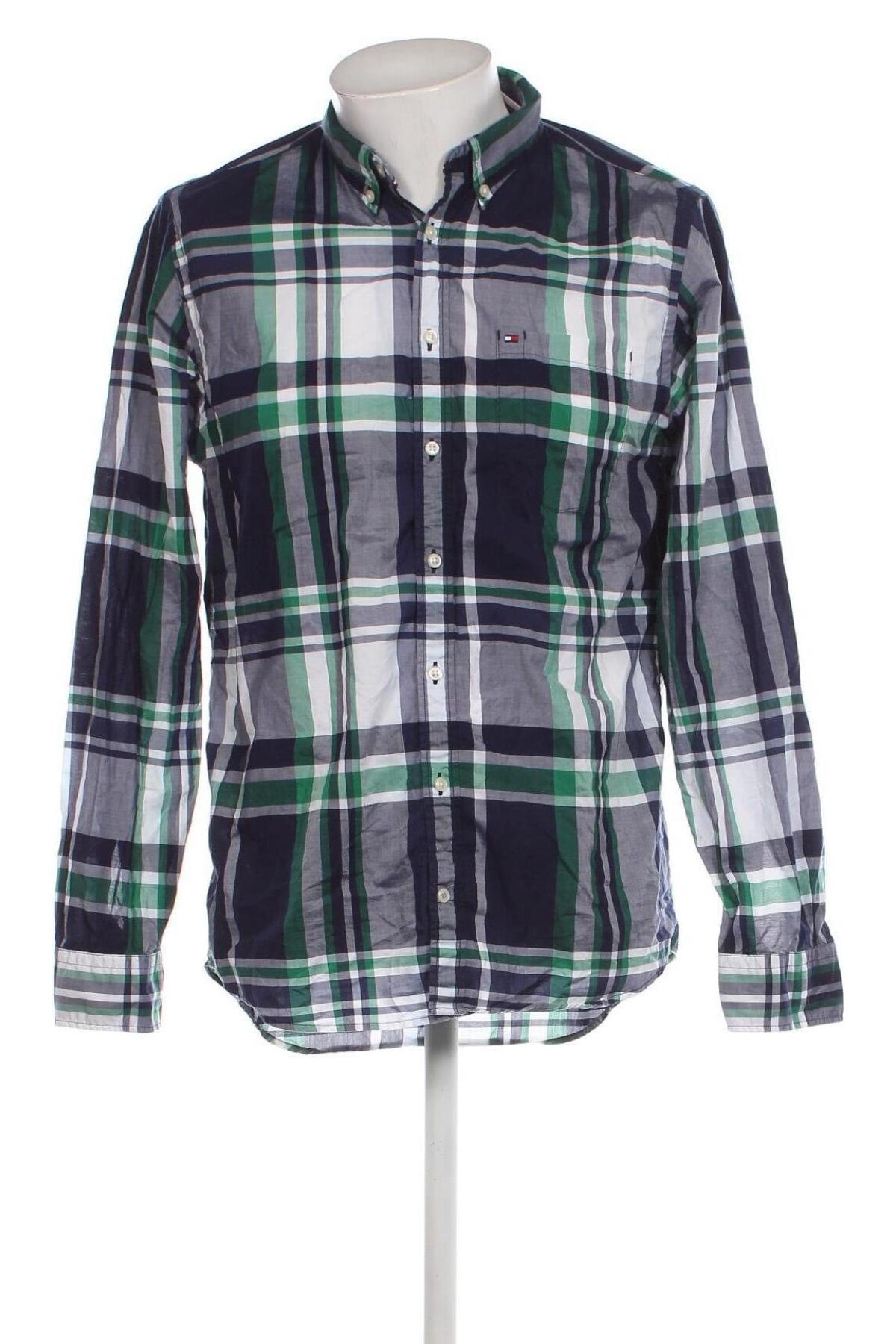 Мъжка риза Tommy Hilfiger, Размер L, Цвят Многоцветен, Цена 60,00 лв.