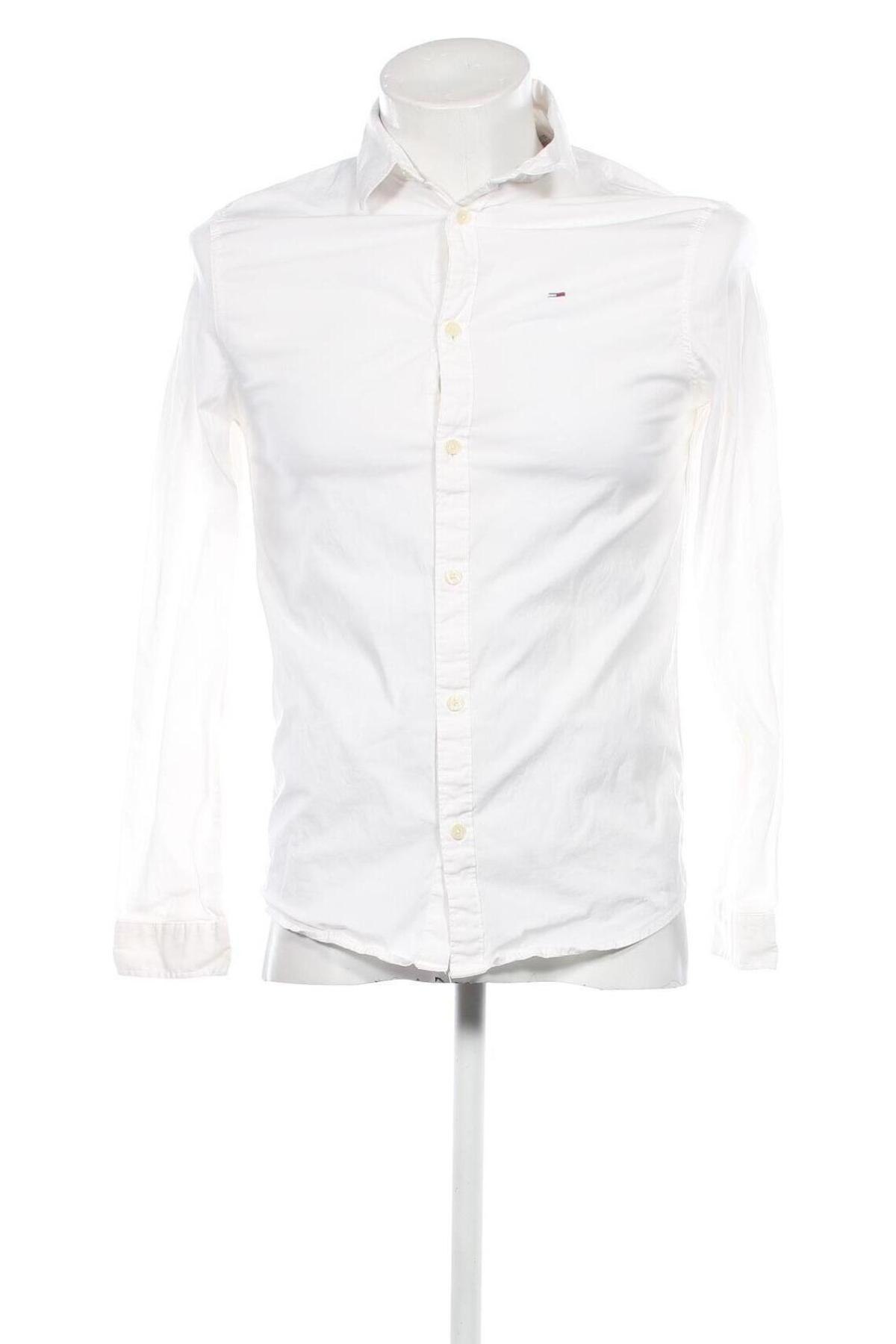 Ανδρικό πουκάμισο Tommy Jeans, Μέγεθος M, Χρώμα Λευκό, Τιμή 82,99 €