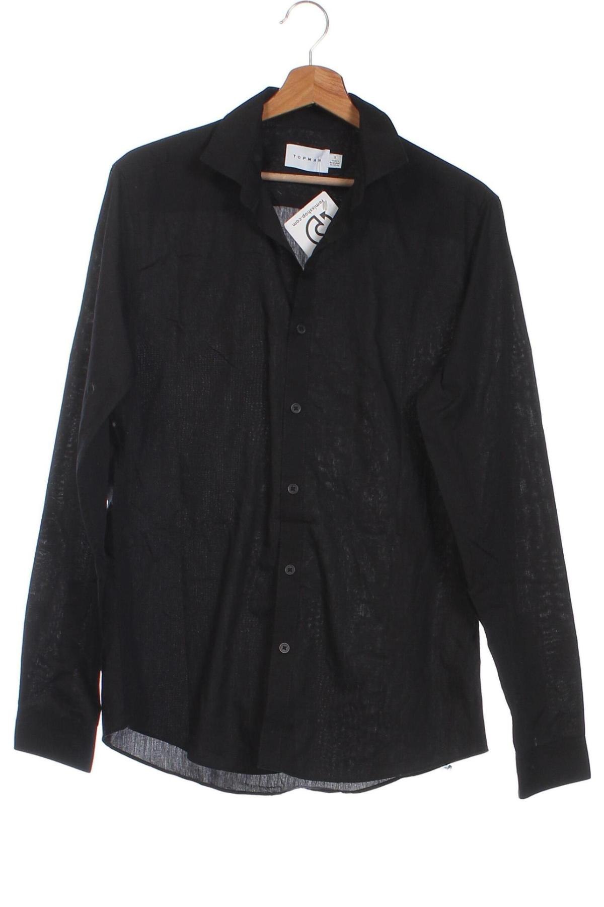 Мъжка риза Topman, Размер S, Цвят Черен, Цена 34,00 лв.