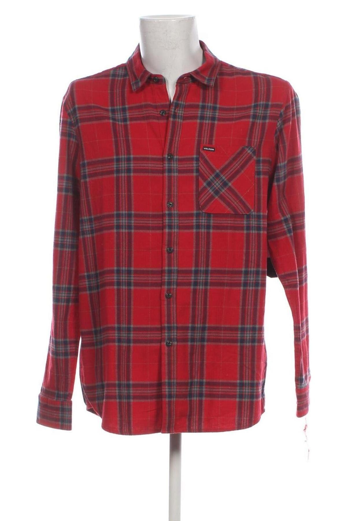 Herrenhemd Volcom, Größe XL, Farbe Rot, Preis € 51,14