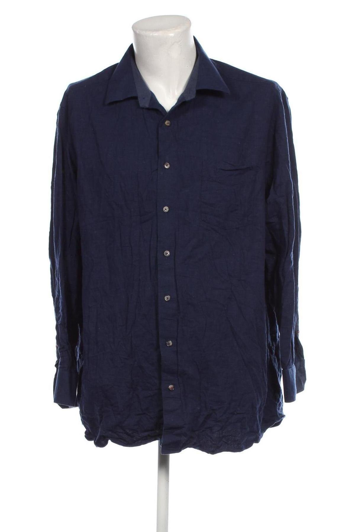 Ανδρικό πουκάμισο Walbusch, Μέγεθος XXL, Χρώμα Μπλέ, Τιμή 24,49 €