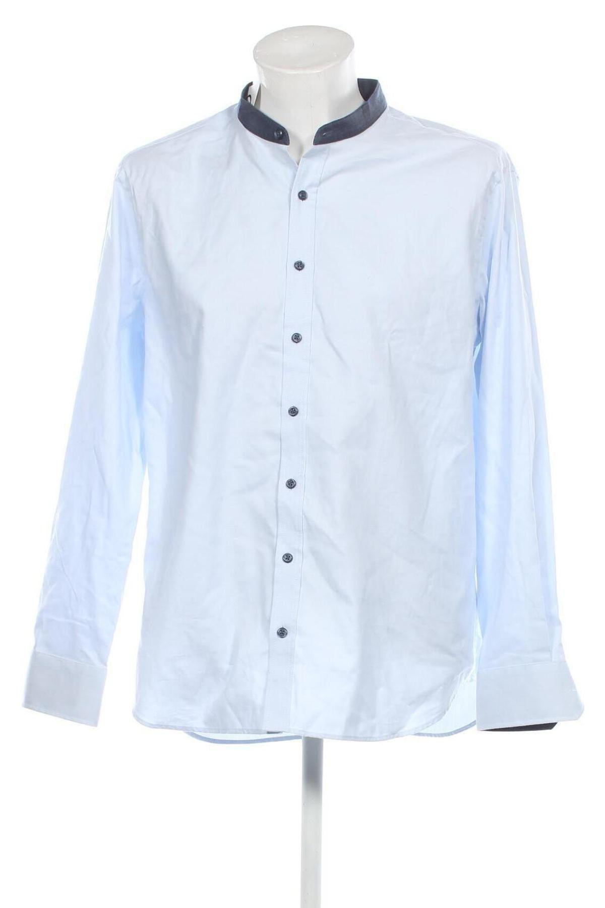 Мъжка риза Walbusch, Размер XL, Цвят Син, Цена 41,25 лв.