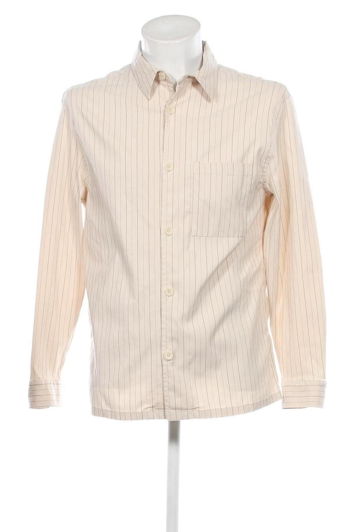 Мъжка риза Zara, Размер M, Цвят Бежов, Цена 22,40 лв.