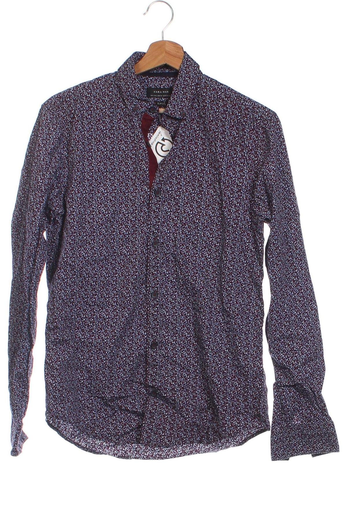 Herrenhemd Zara Man, Größe S, Farbe Mehrfarbig, Preis 3,55 €