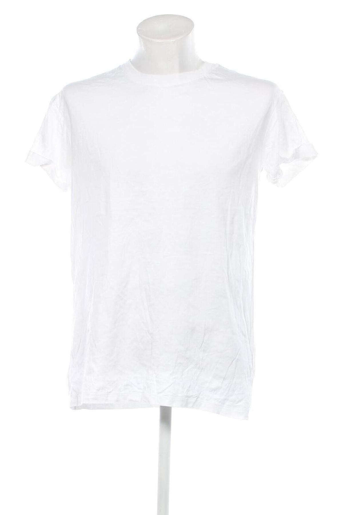 Мъжка тениска H&M Divided, Размер M, Цвят Бял, Цена 13,00 лв.