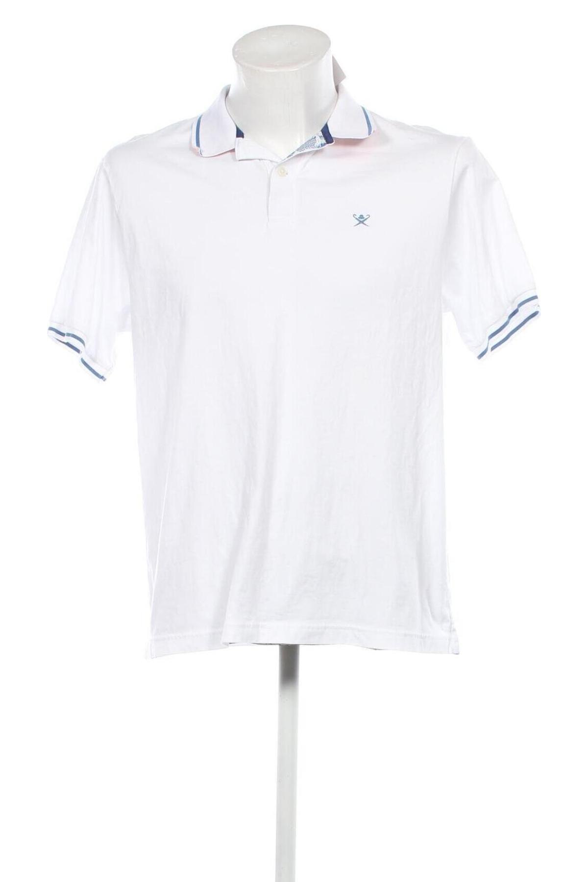 Мъжка тениска Hackett, Размер XL, Цвят Бял, Цена 72,00 лв.