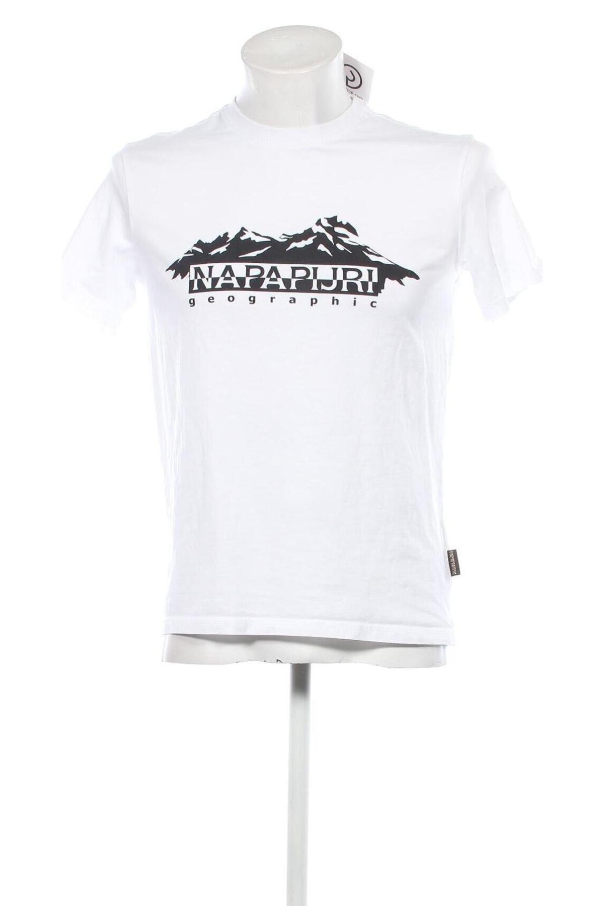 Мъжка тениска Napapijri, Размер M, Цвят Бял, Цена 72,00 лв.