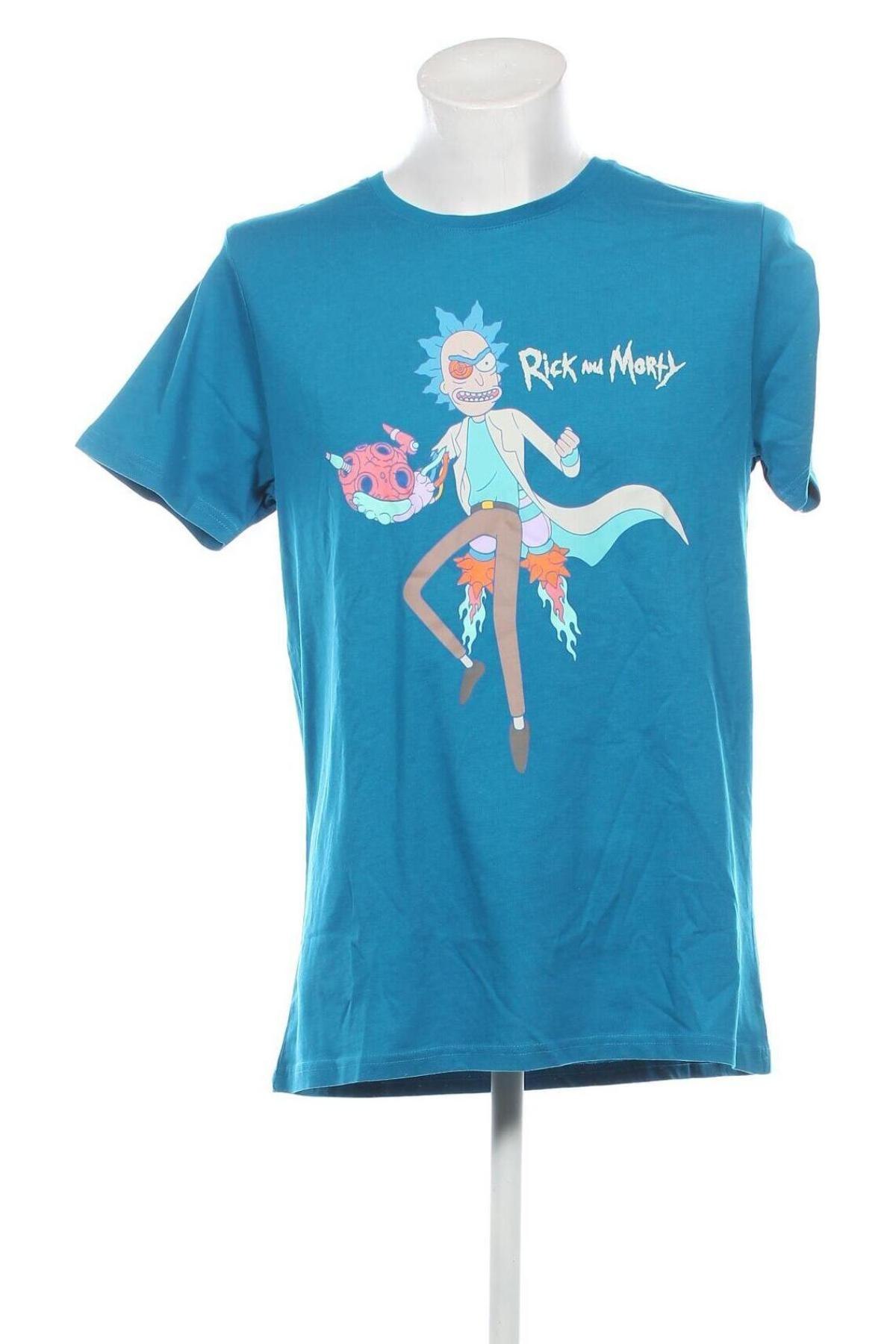 Pánske tričko  Rick and Morty, Veľkosť XL, Farba Modrá, Cena  15,98 €