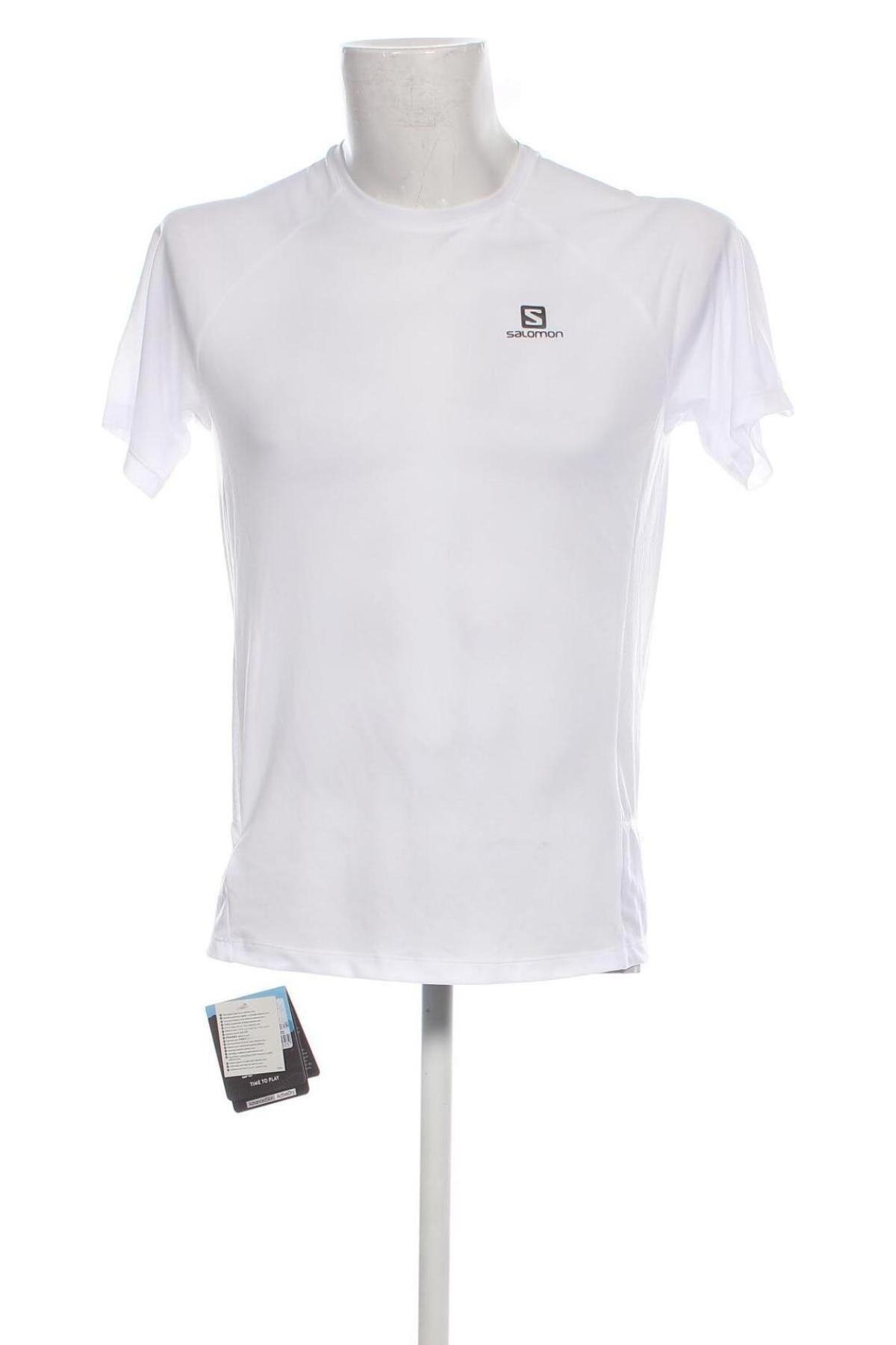 Herren T-Shirt Salomon, Größe M, Farbe Weiß, Preis € 29,69
