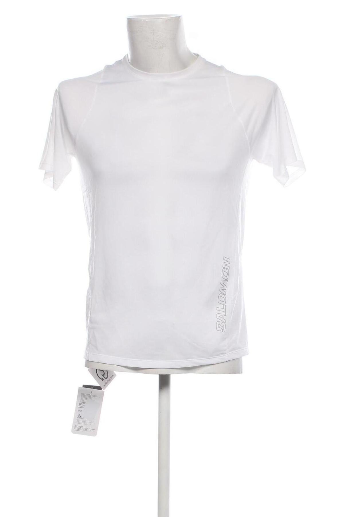 Herren T-Shirt Salomon, Größe M, Farbe Weiß, Preis € 37,11