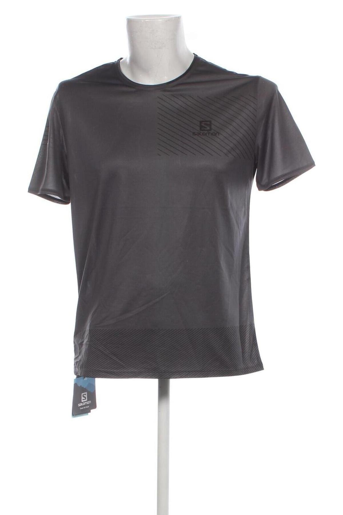 Ανδρικό t-shirt Salomon, Μέγεθος L, Χρώμα Γκρί, Τιμή 37,11 €