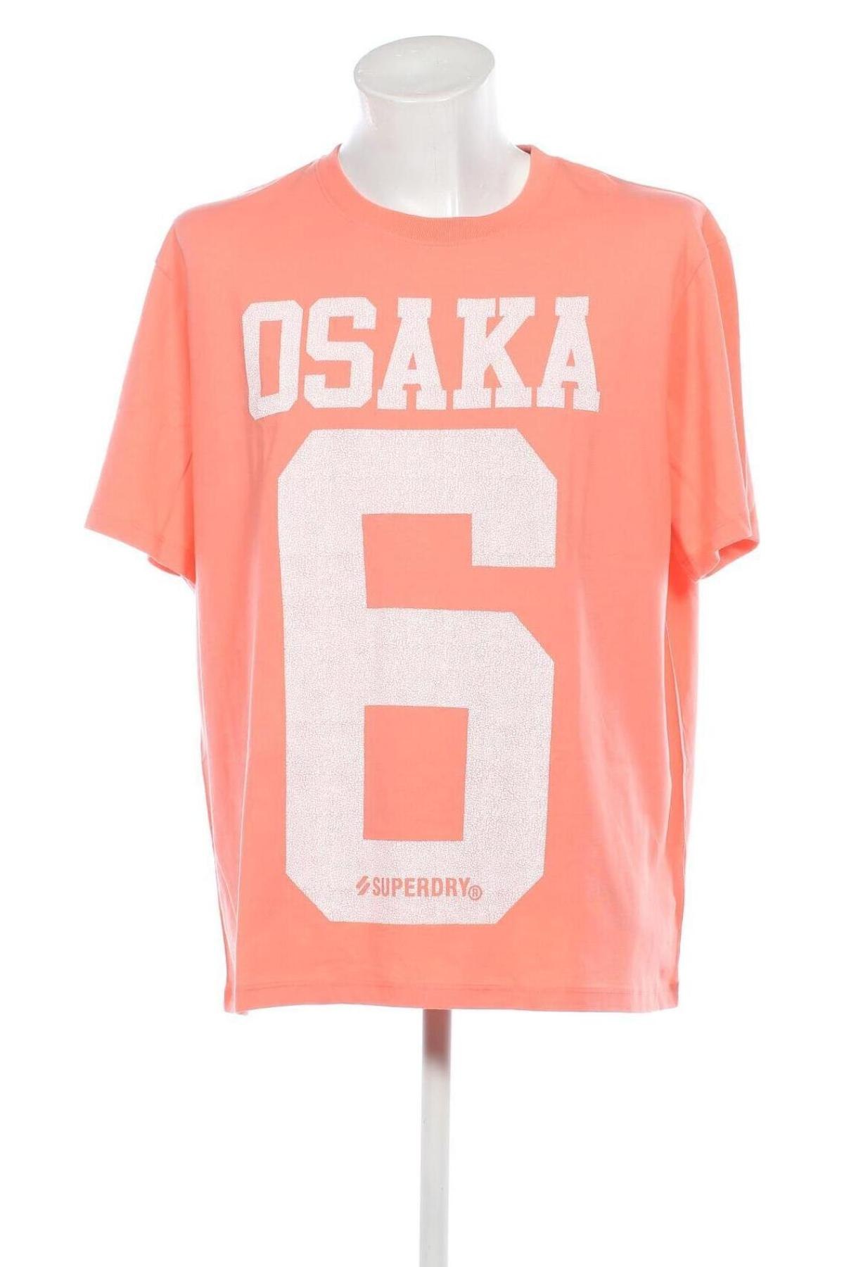 Мъжка тениска Superdry, Размер XXL, Цвят Розов, Цена 32,00 лв.