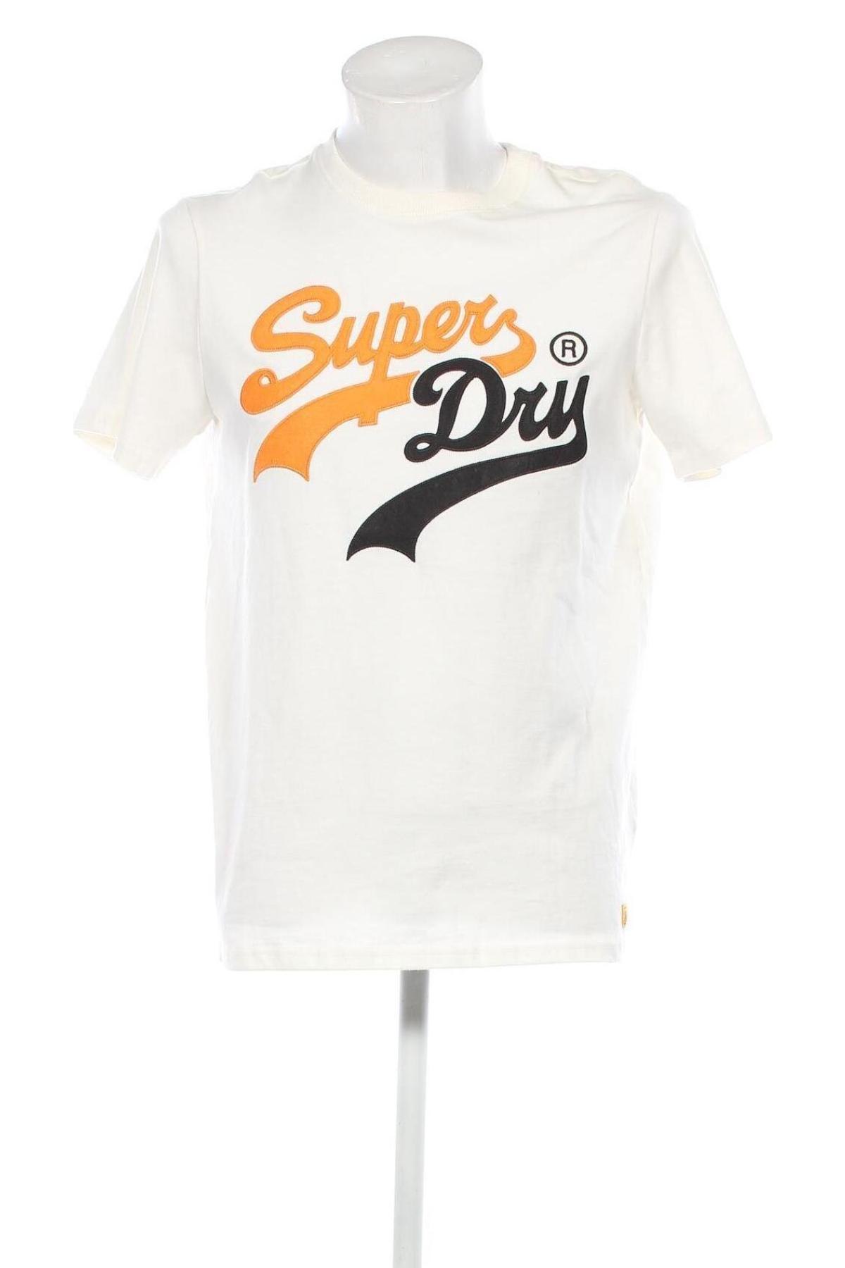 Ανδρικό t-shirt Superdry, Μέγεθος M, Χρώμα Εκρού, Τιμή 20,62 €