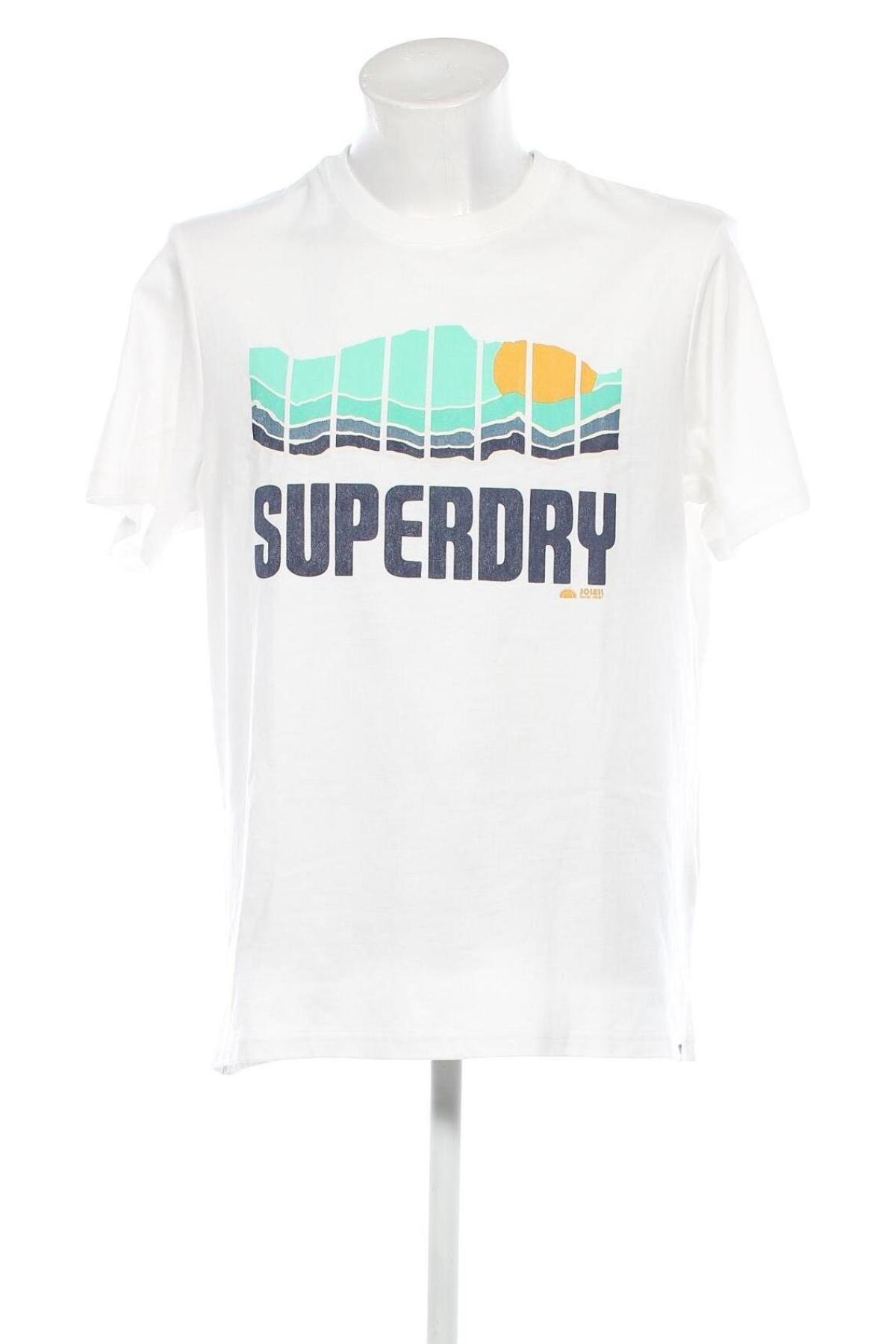 Tricou de bărbați Superdry, Mărime XXL, Culoare Alb, Preț 131,58 Lei