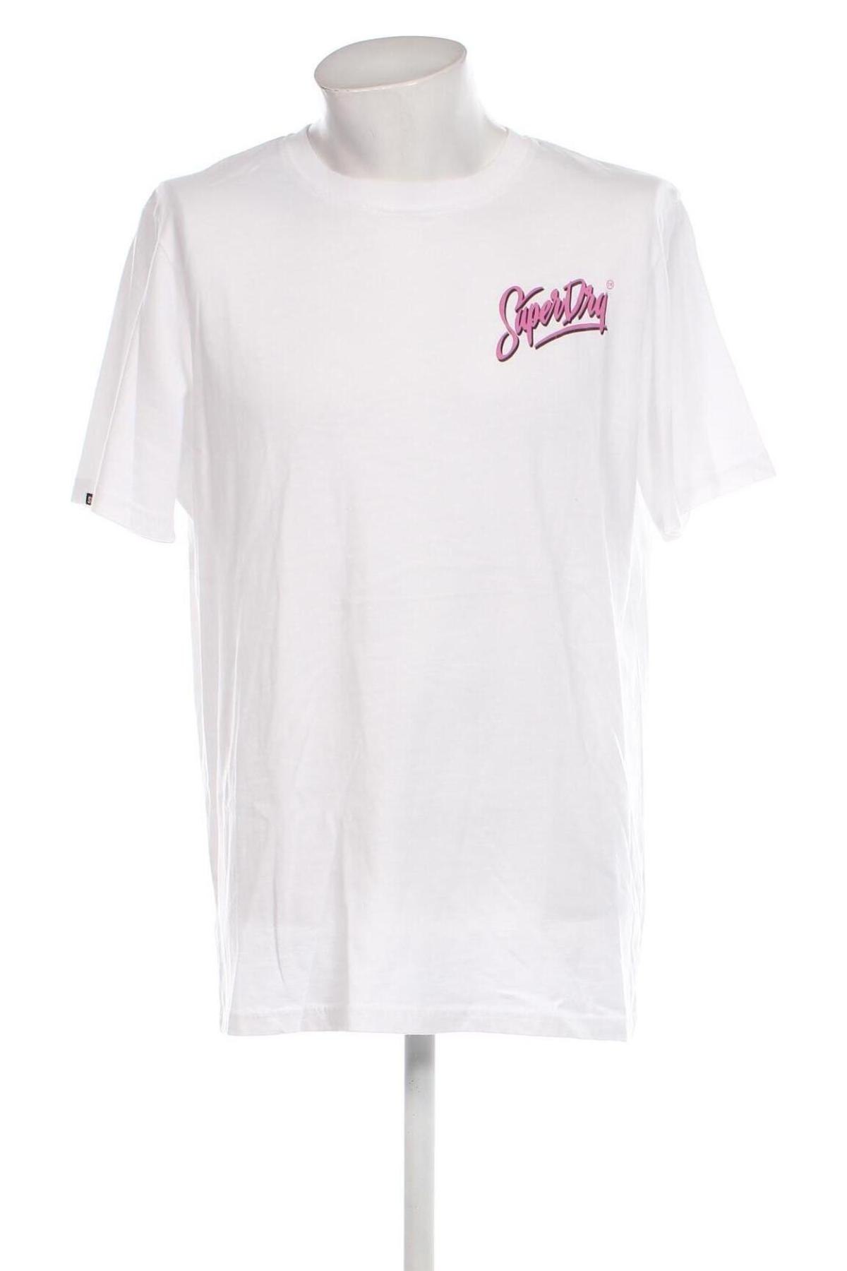 Мъжка тениска Superdry, Размер XXL, Цвят Бял, Цена 40,00 лв.