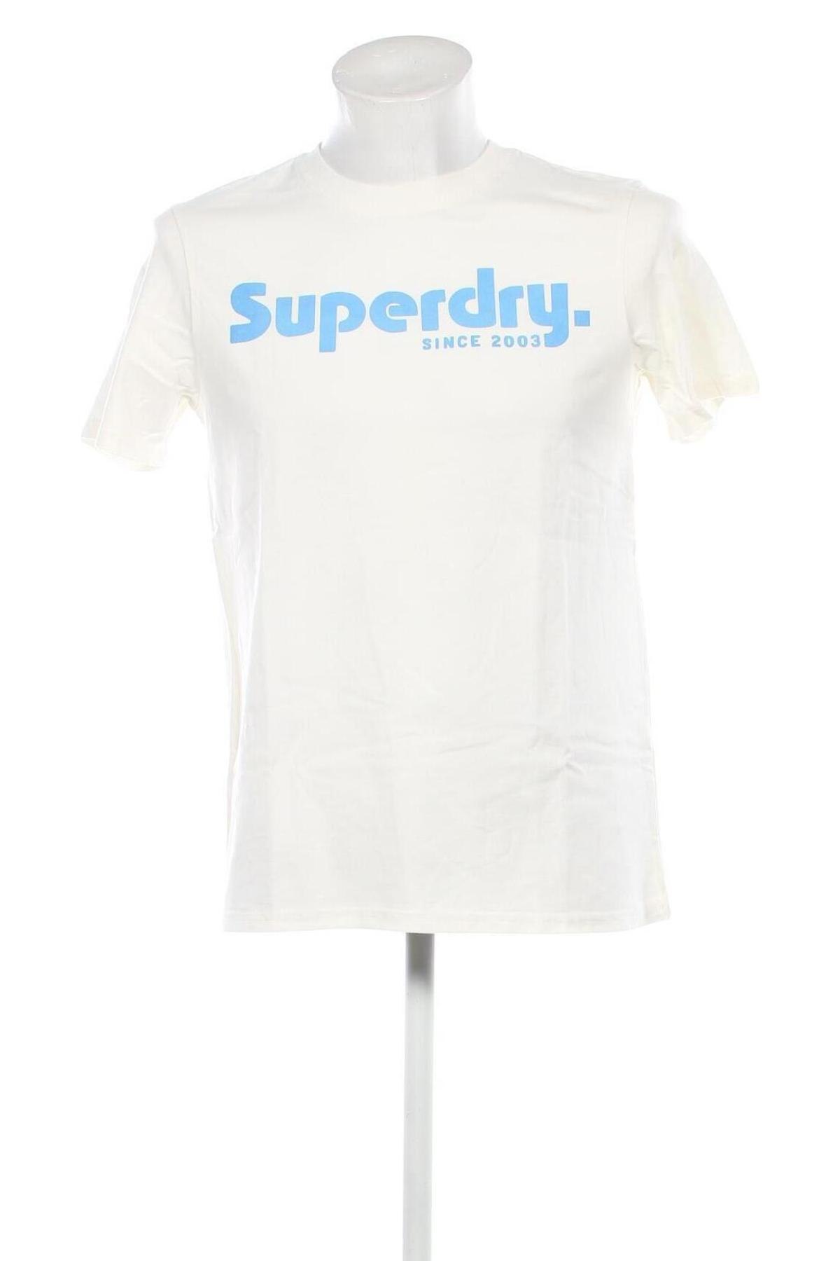 Herren T-Shirt Superdry, Größe M, Farbe Weiß, Preis € 20,62