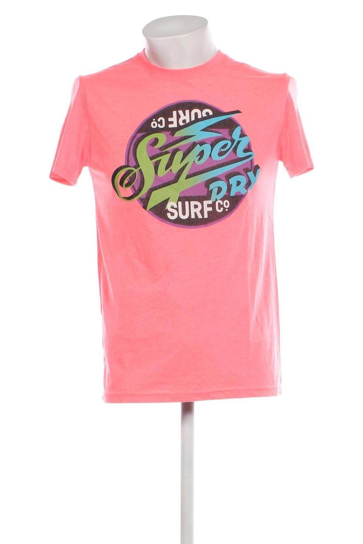 Ανδρικό t-shirt Superdry, Μέγεθος M, Χρώμα Ρόζ , Τιμή 20,62 €