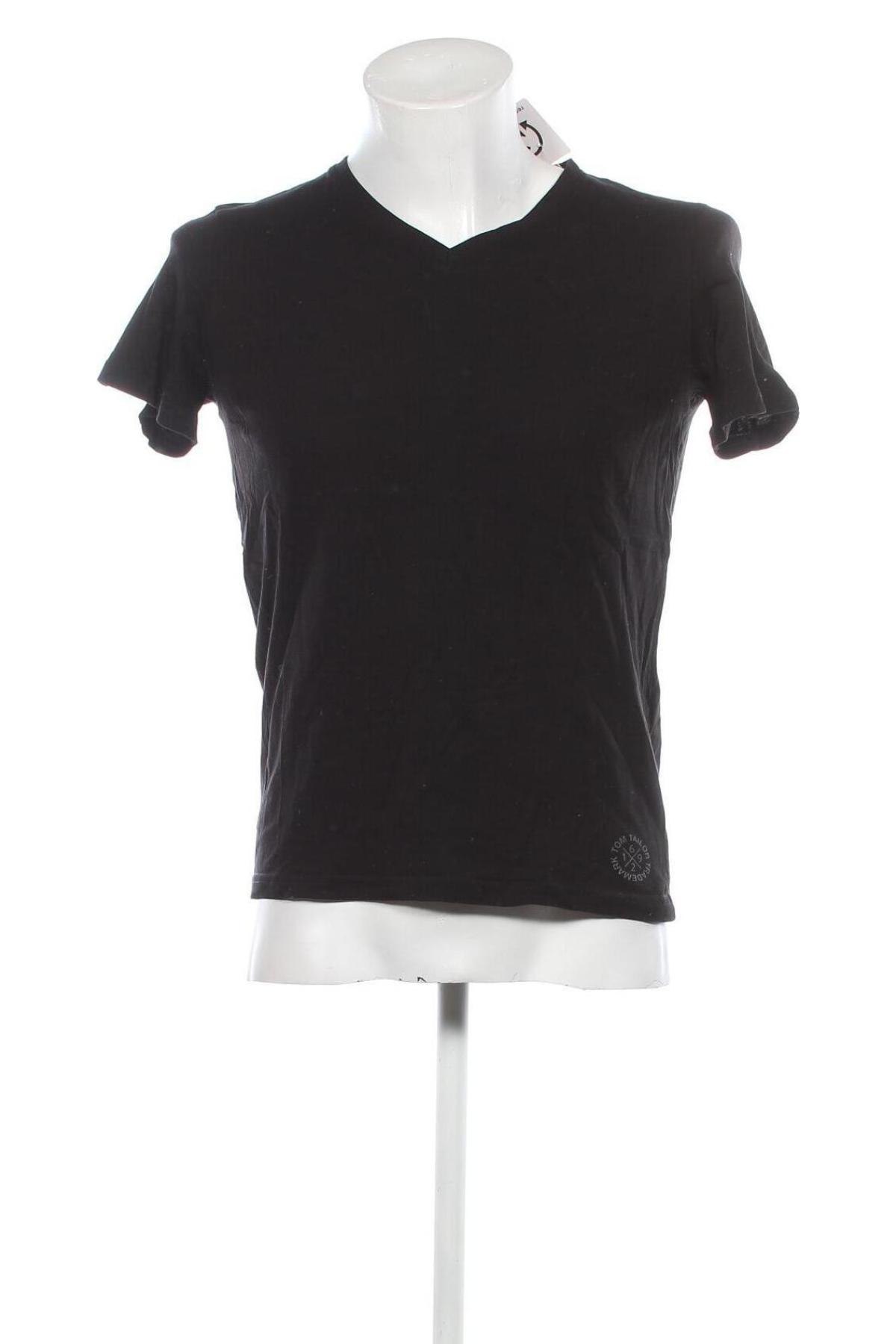 Ανδρικό t-shirt Tom Tailor, Μέγεθος S, Χρώμα Μαύρο, Τιμή 7,00 €