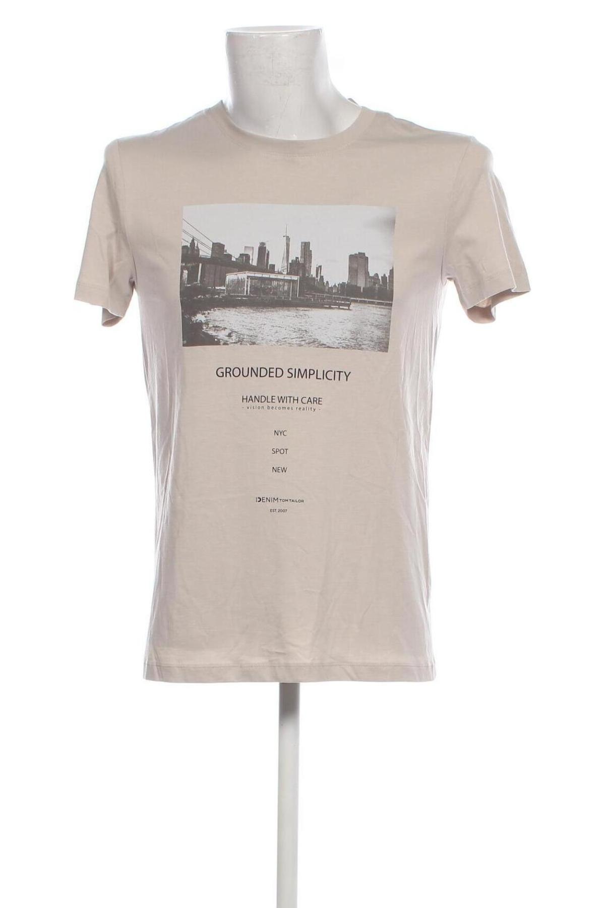 Pánske tričko  Tom Tailor, Veľkosť M, Farba Béžová, Cena  15,98 €
