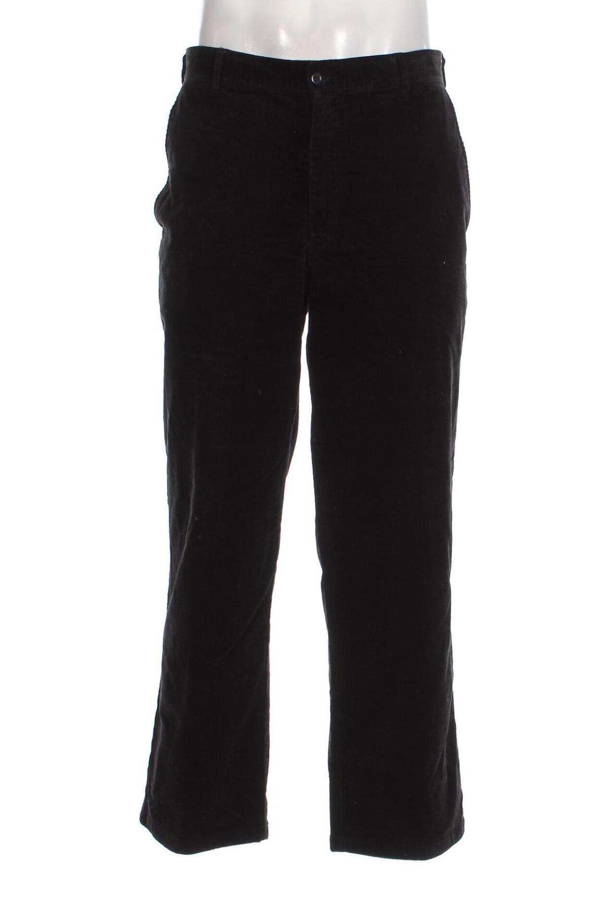 Pantaloni raiați de bărbați, Mărime XL, Culoare Negru, Preț 33,39 Lei