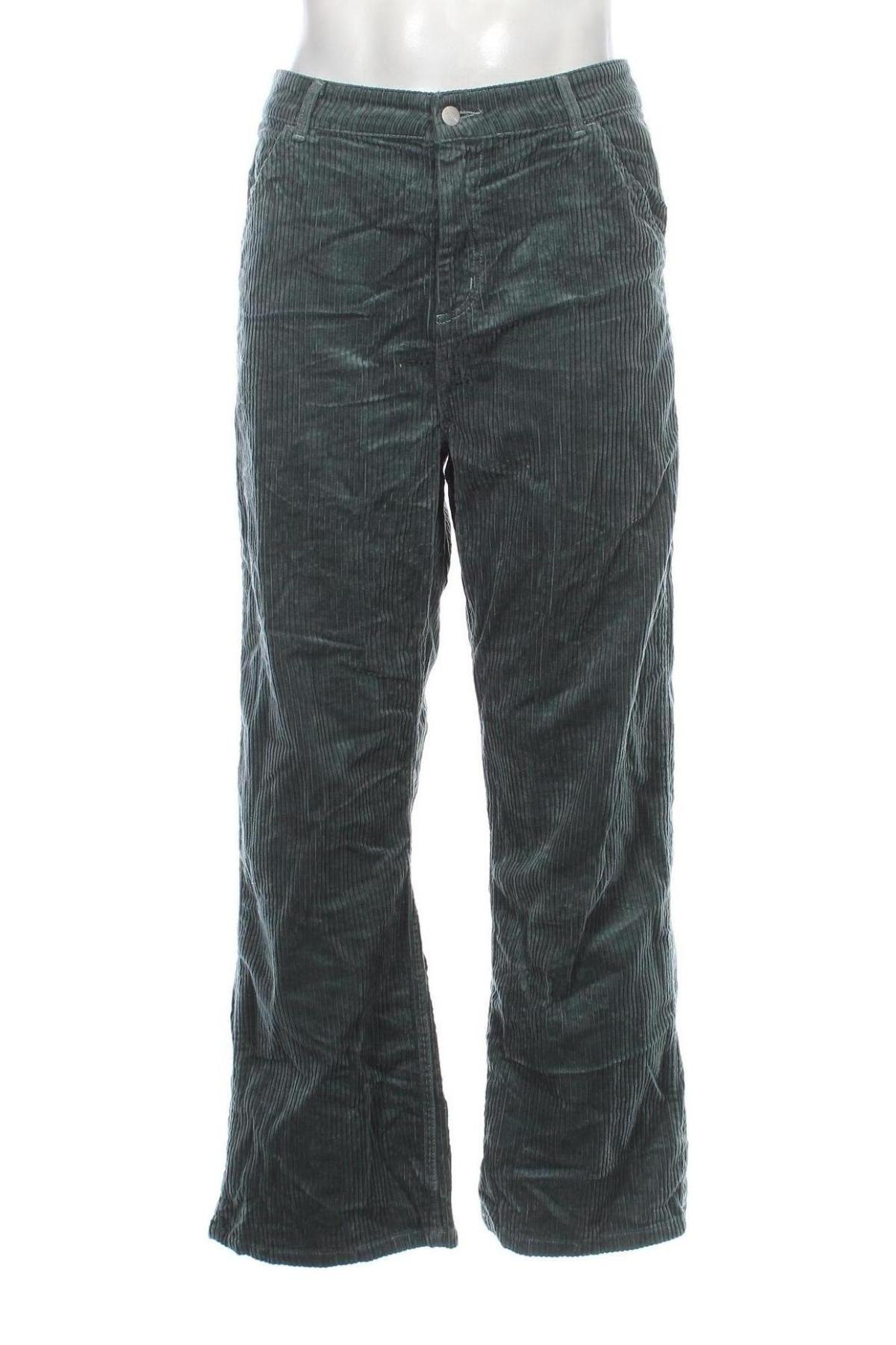 Pantaloni raiați de bărbați Carhartt, Mărime M, Culoare Verde, Preț 223,68 Lei