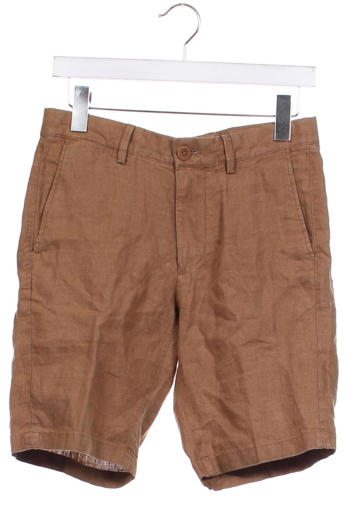 Мъжки къс панталон Mango, Размер S, Цвят Кафяв, Цена 72,00 лв.