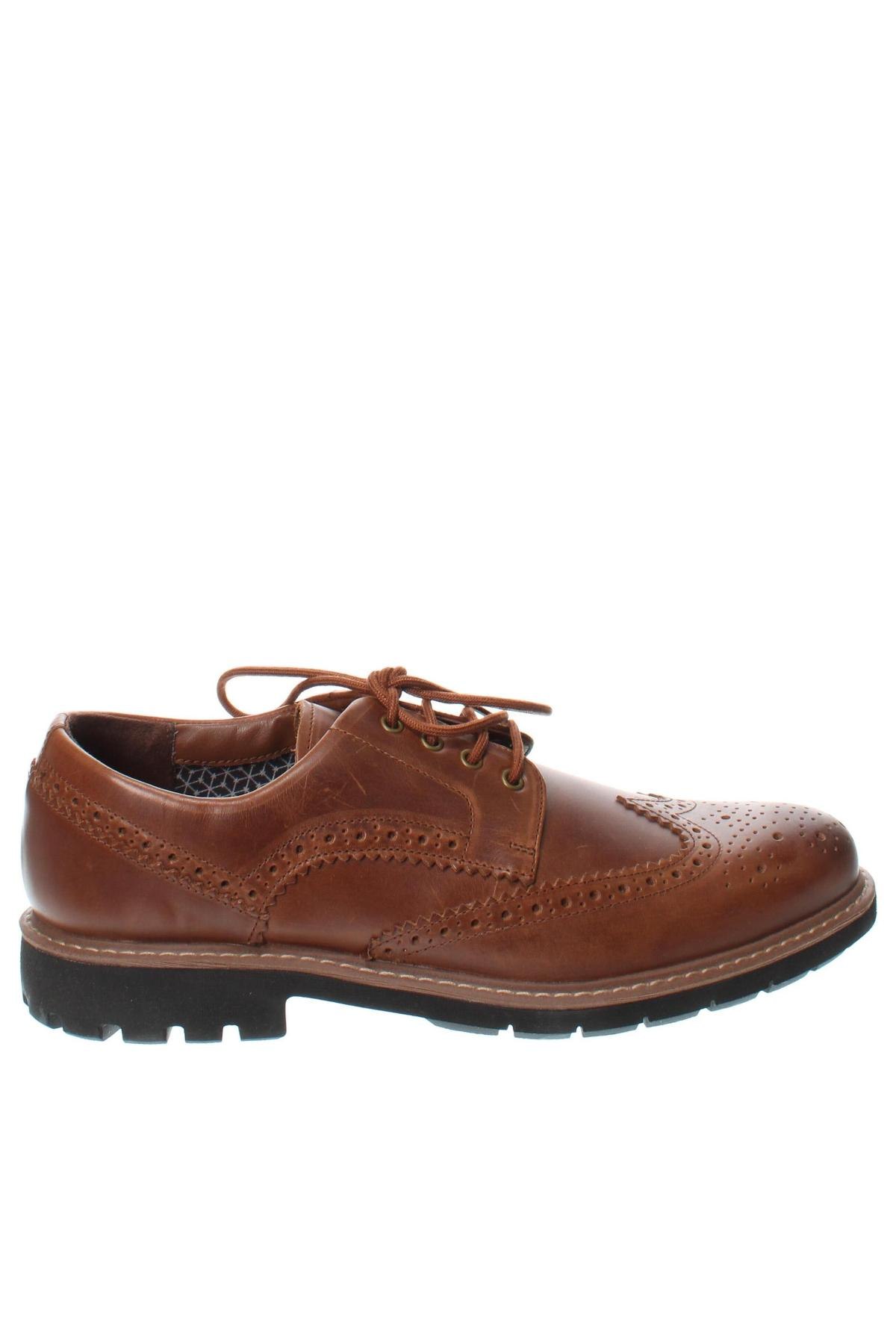 Мъжки обувки Clarks, Размер 44, Цвят Кафяв, Цена 174,40 лв.