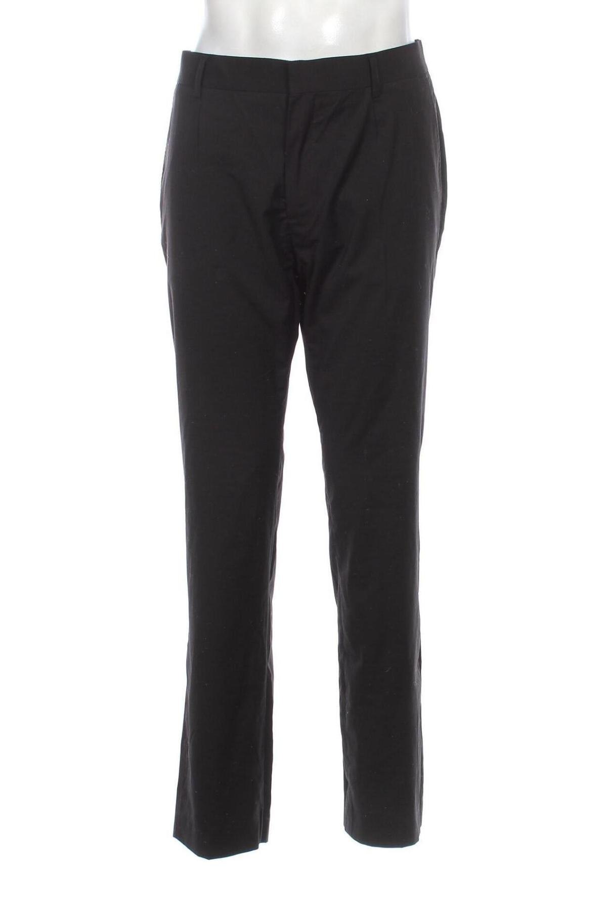 Мъжки панталон H&M, Размер L, Цвят Черен, Цена 29,24 лв.