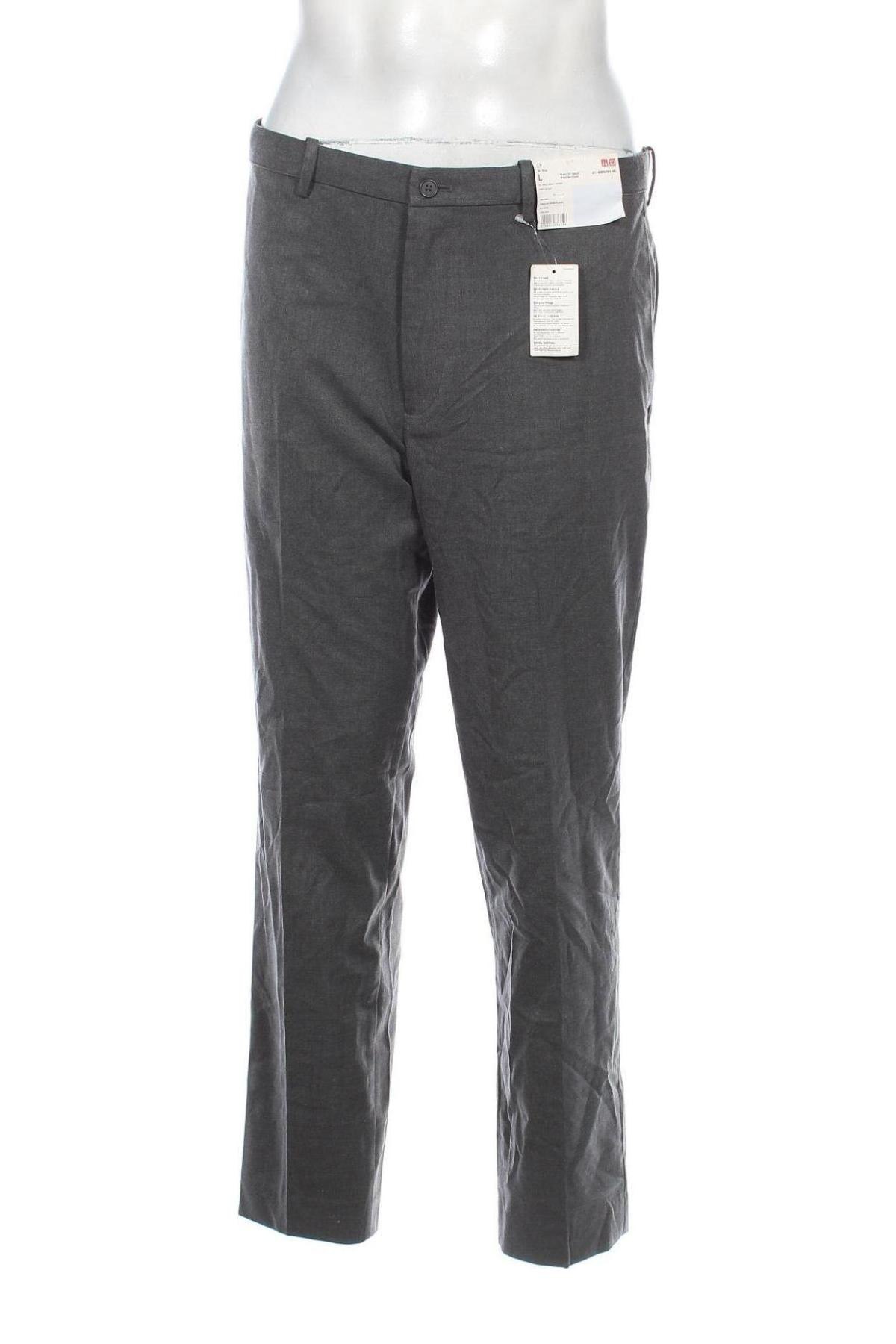 Herrenhose Uniqlo, Größe L, Farbe Grau, Preis € 5,49