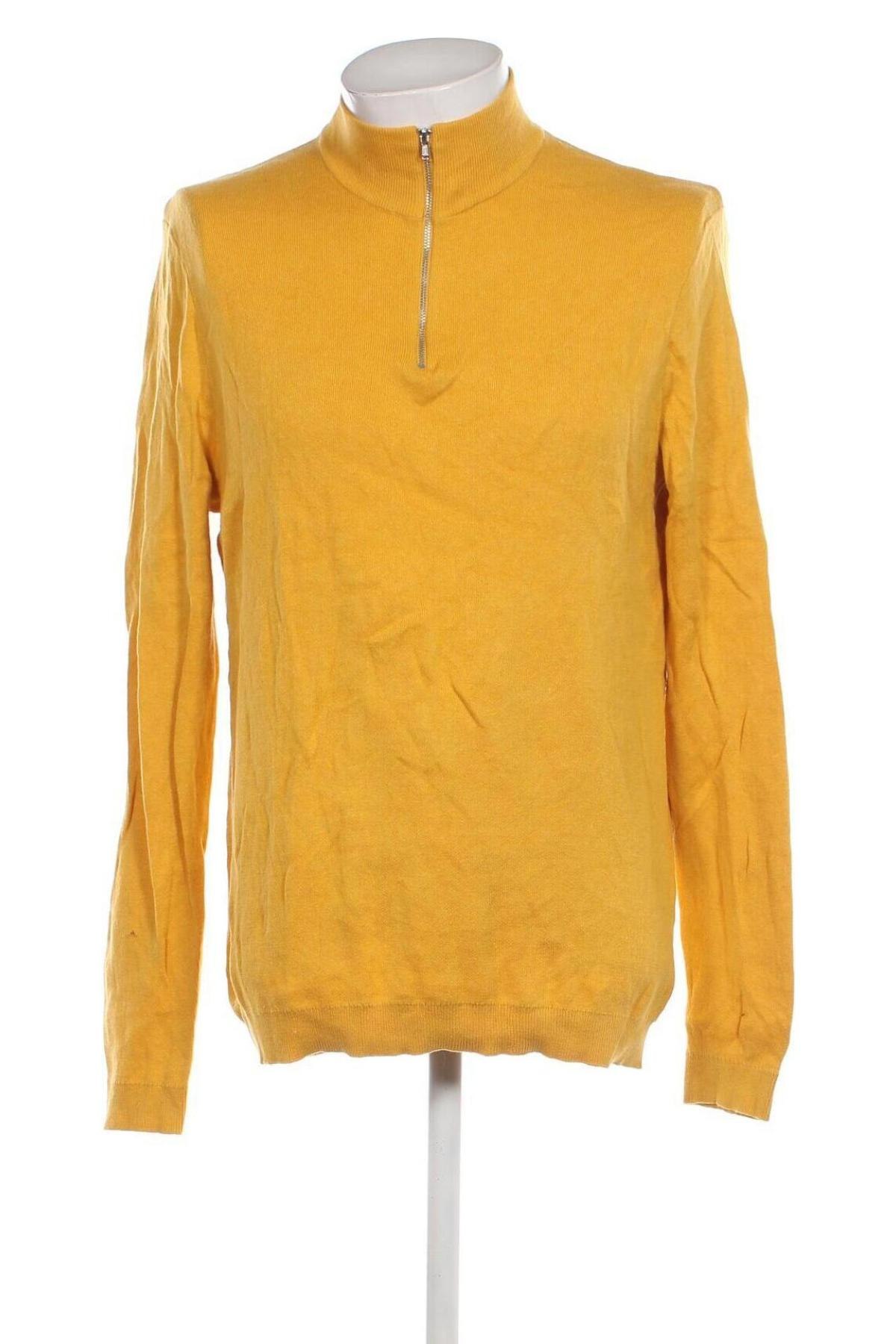 Ανδρικό πουλόβερ ASOS, Μέγεθος XL, Χρώμα Κίτρινο, Τιμή 7,78 €