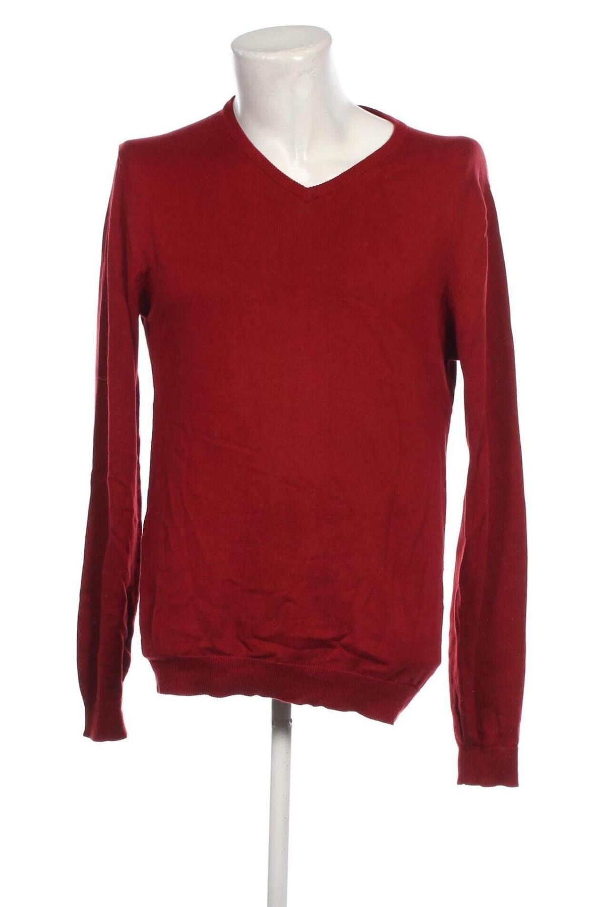 Ανδρικό πουλόβερ Angelo Litrico, Μέγεθος L, Χρώμα Κόκκινο, Τιμή 7,18 €