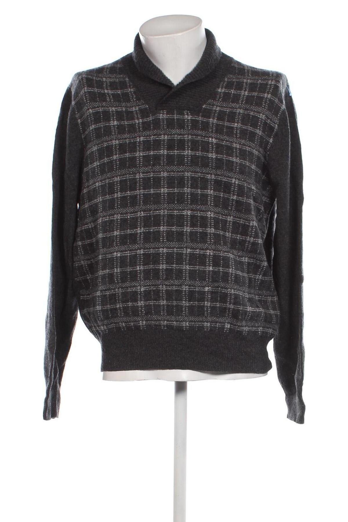 Мъжки пуловер Brooks Brothers, Размер L, Цвят Сив, Цена 43,20 лв.
