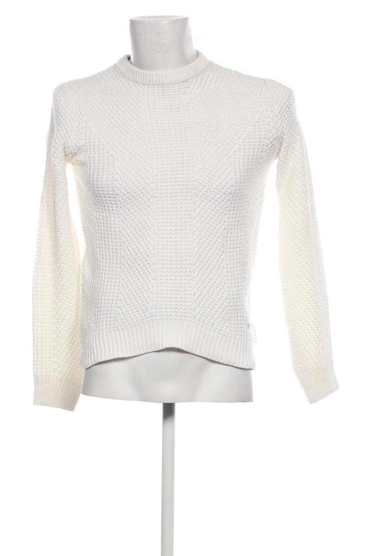 Мъжки пуловер Core By Jack & Jones, Размер XS, Цвят Бял, Цена 11,90 лв.