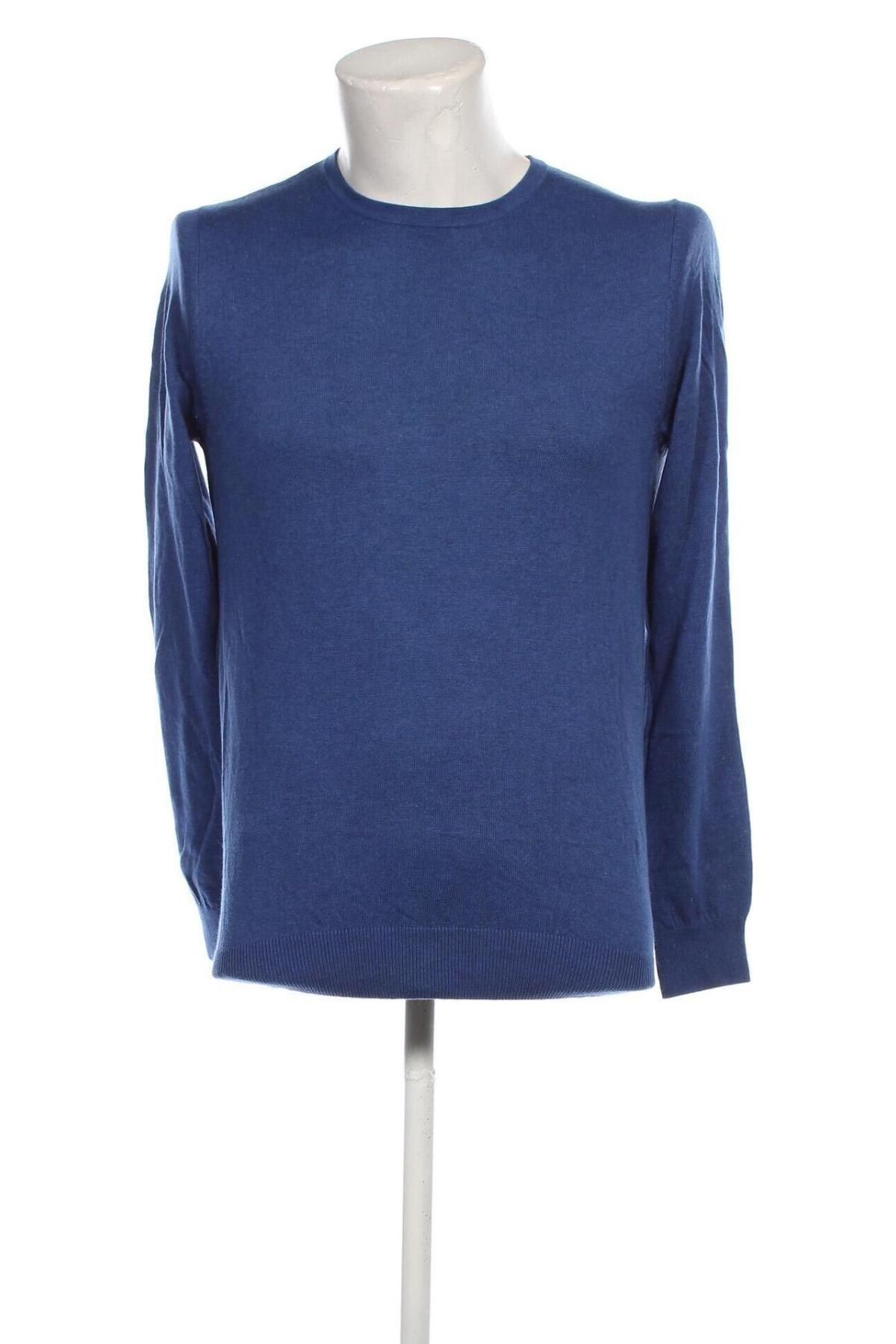 Ανδρικό πουλόβερ Dressmann, Μέγεθος S, Χρώμα Μπλέ, Τιμή 21,03 €