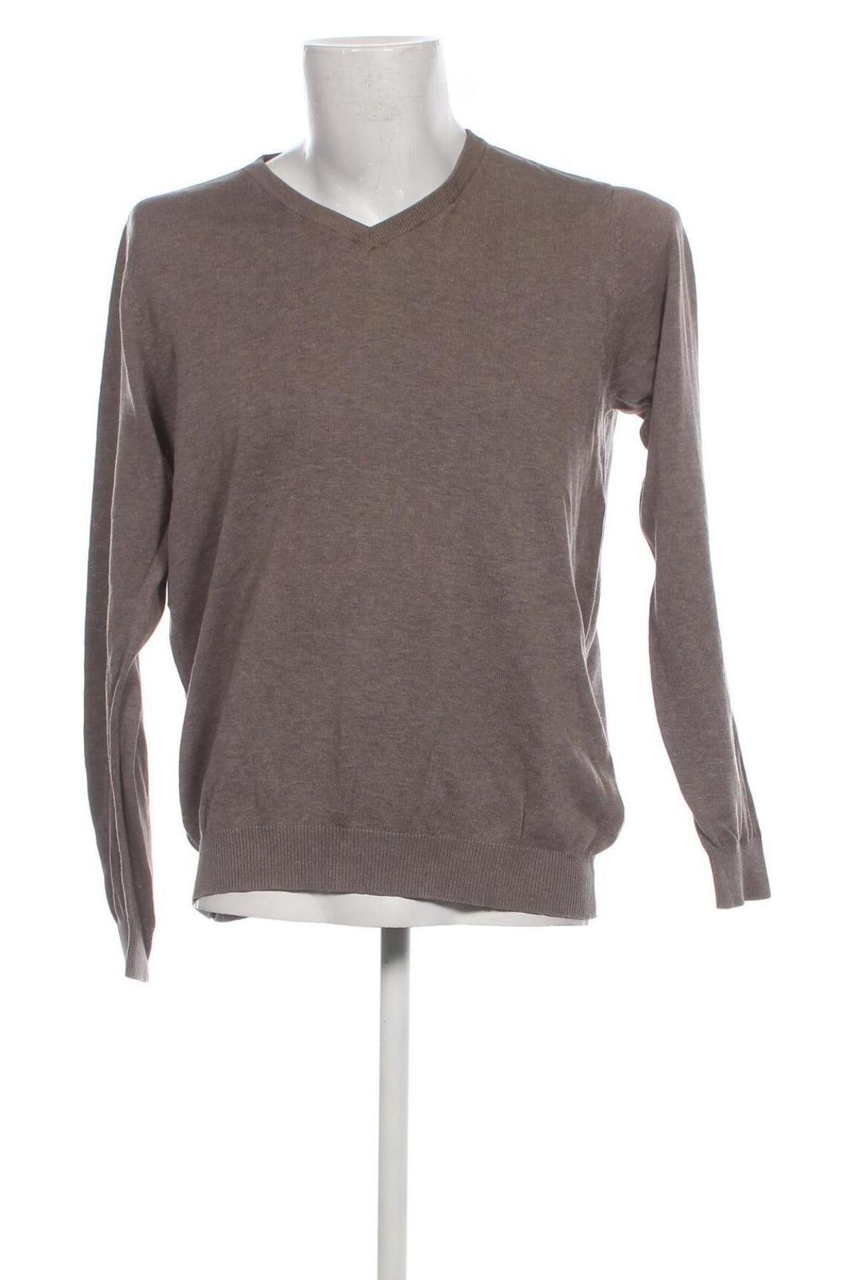 Мъжки пуловер Dressmann, Размер L, Цвят Кафяв, Цена 12,58 лв.