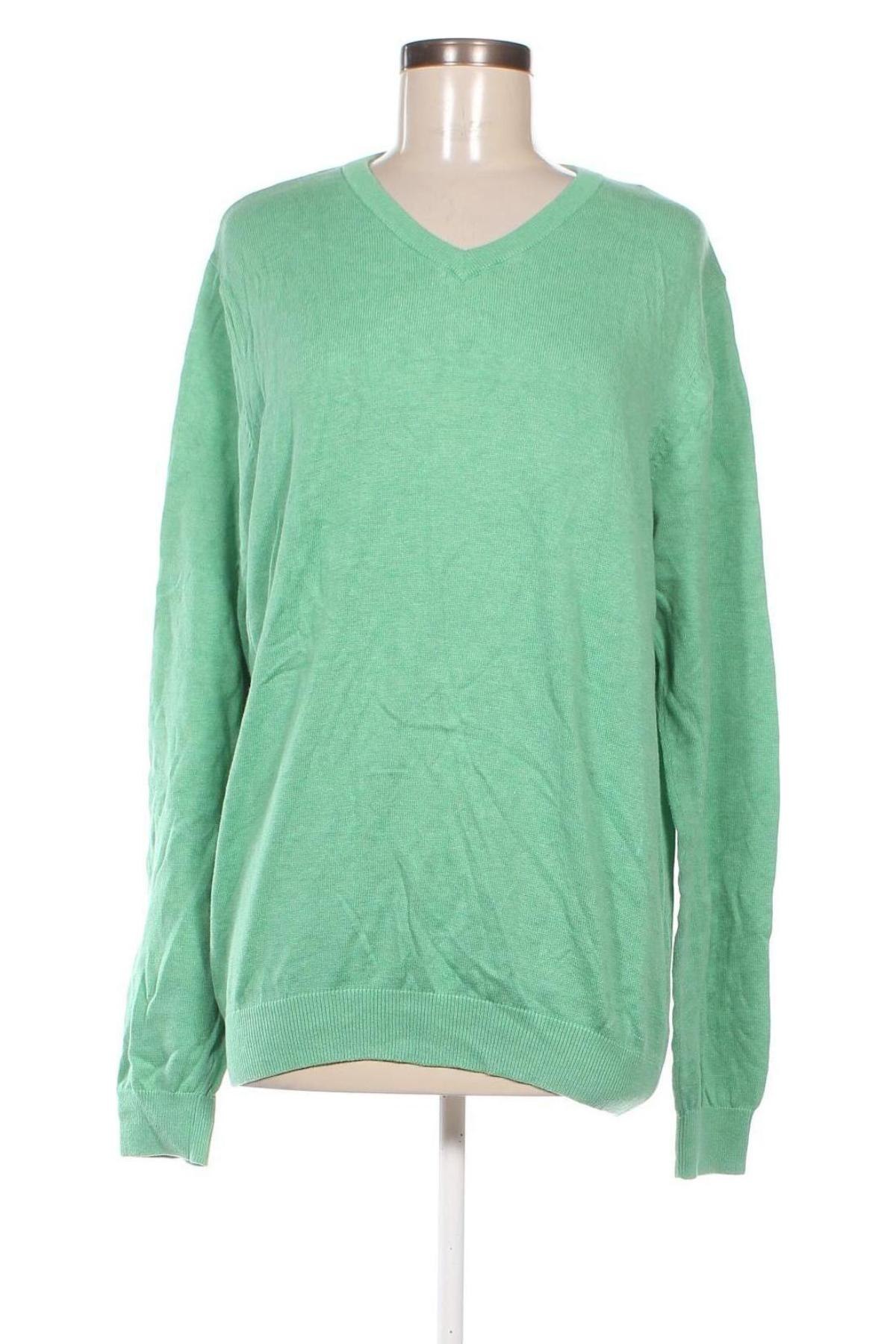 Мъжки пуловер Dressmann, Размер L, Цвят Зелен, Цена 12,58 лв.