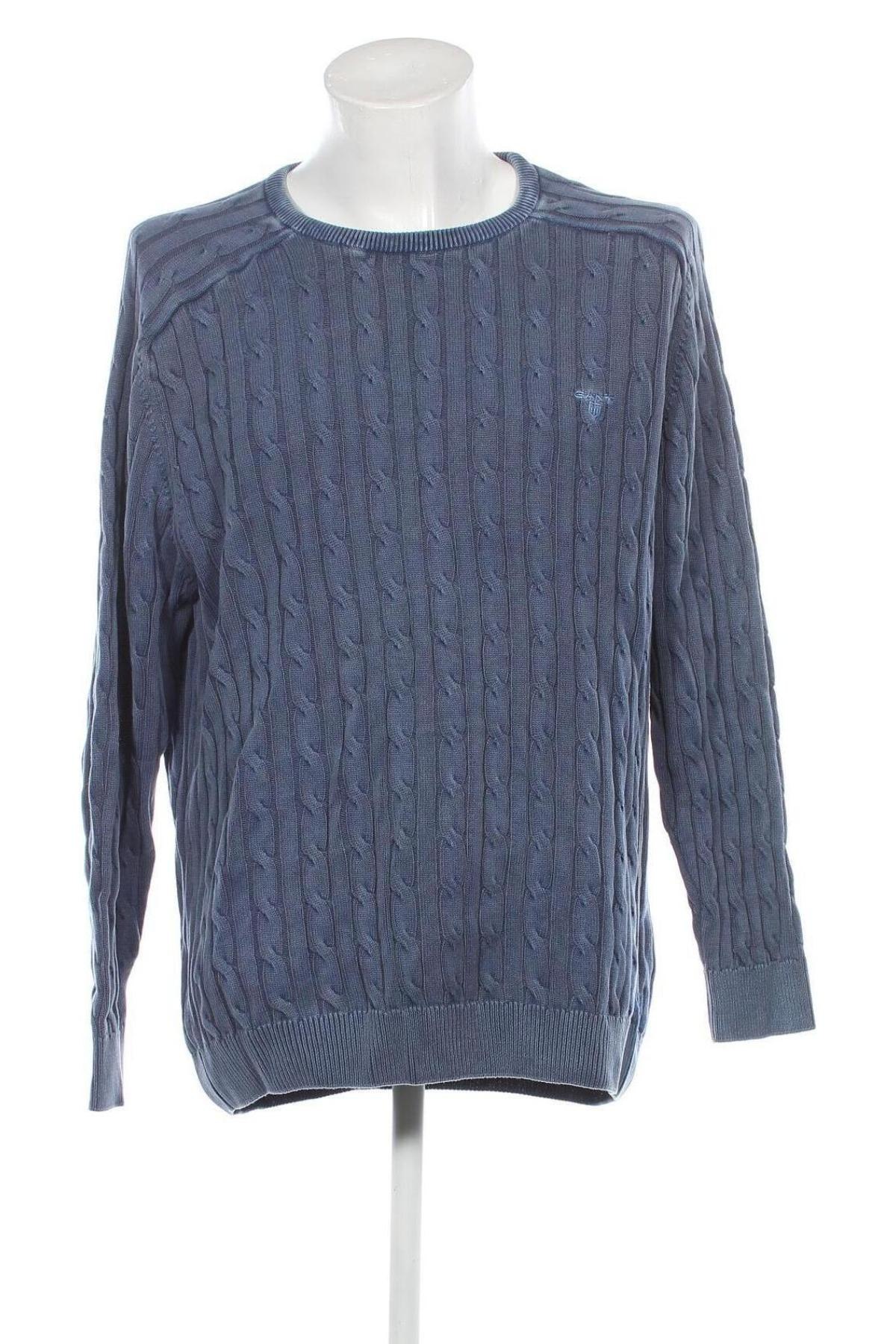 Ανδρικό πουλόβερ Gant, Μέγεθος XXL, Χρώμα Μπλέ, Τιμή 26,72 €