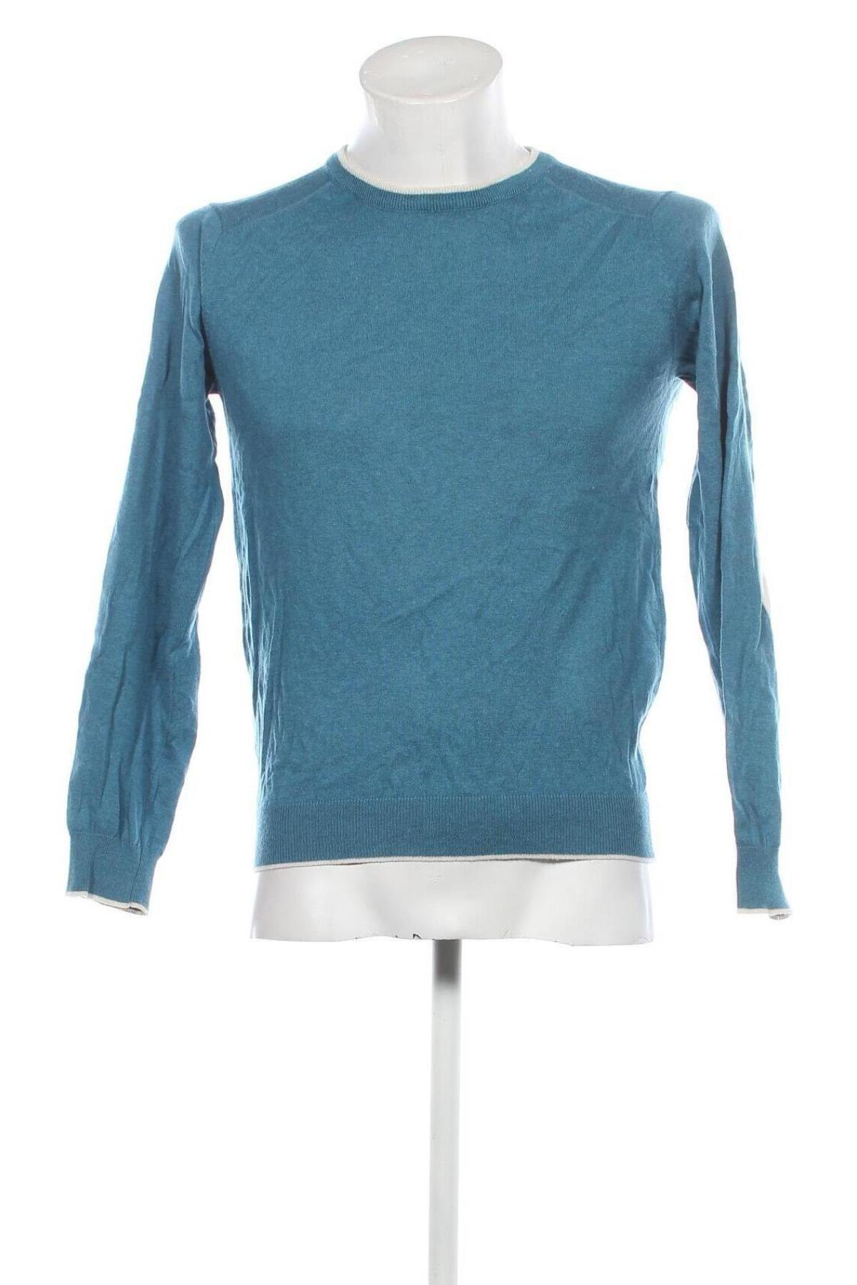 Мъжки пуловер H.E. By Mango, Размер S, Цвят Син, Цена 8,50 лв.