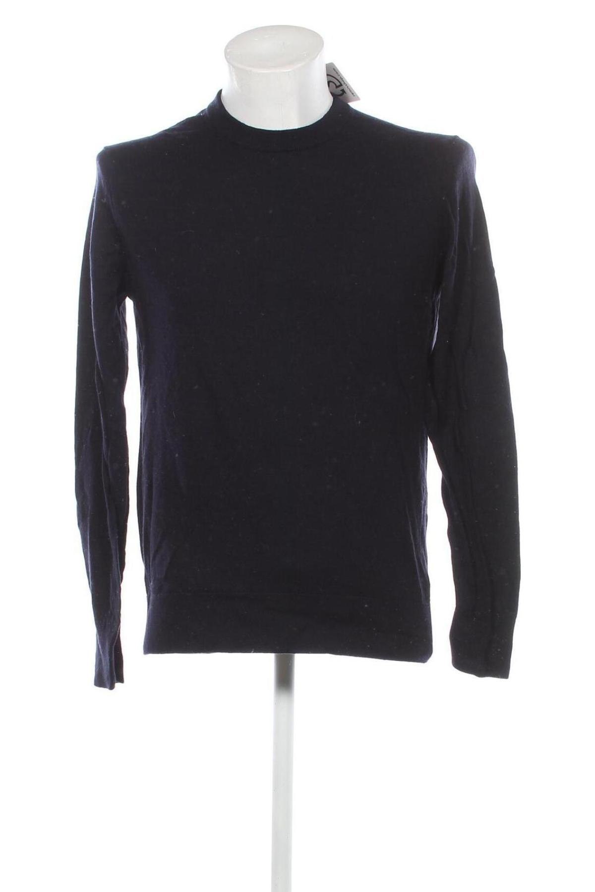 Мъжки пуловер H&M, Размер L, Цвят Син, Цена 11,60 лв.