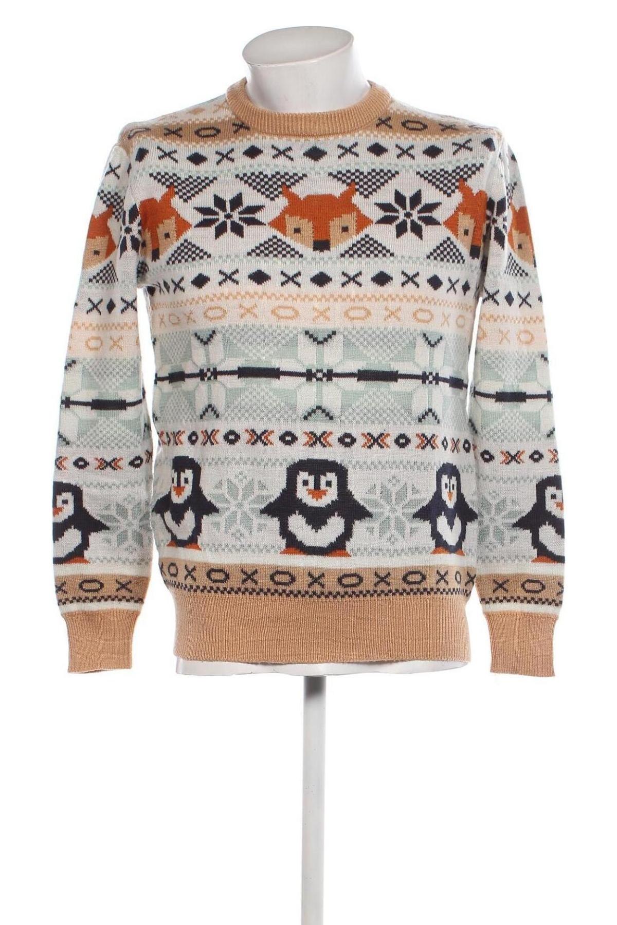 Мъжки пуловер H&M, Размер M, Цвят Многоцветен, Цена 10,73 лв.