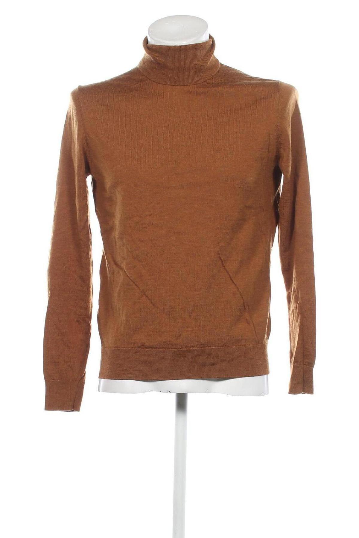 Мъжки пуловер H&M, Размер M, Цвят Кафяв, Цена 10,73 лв.