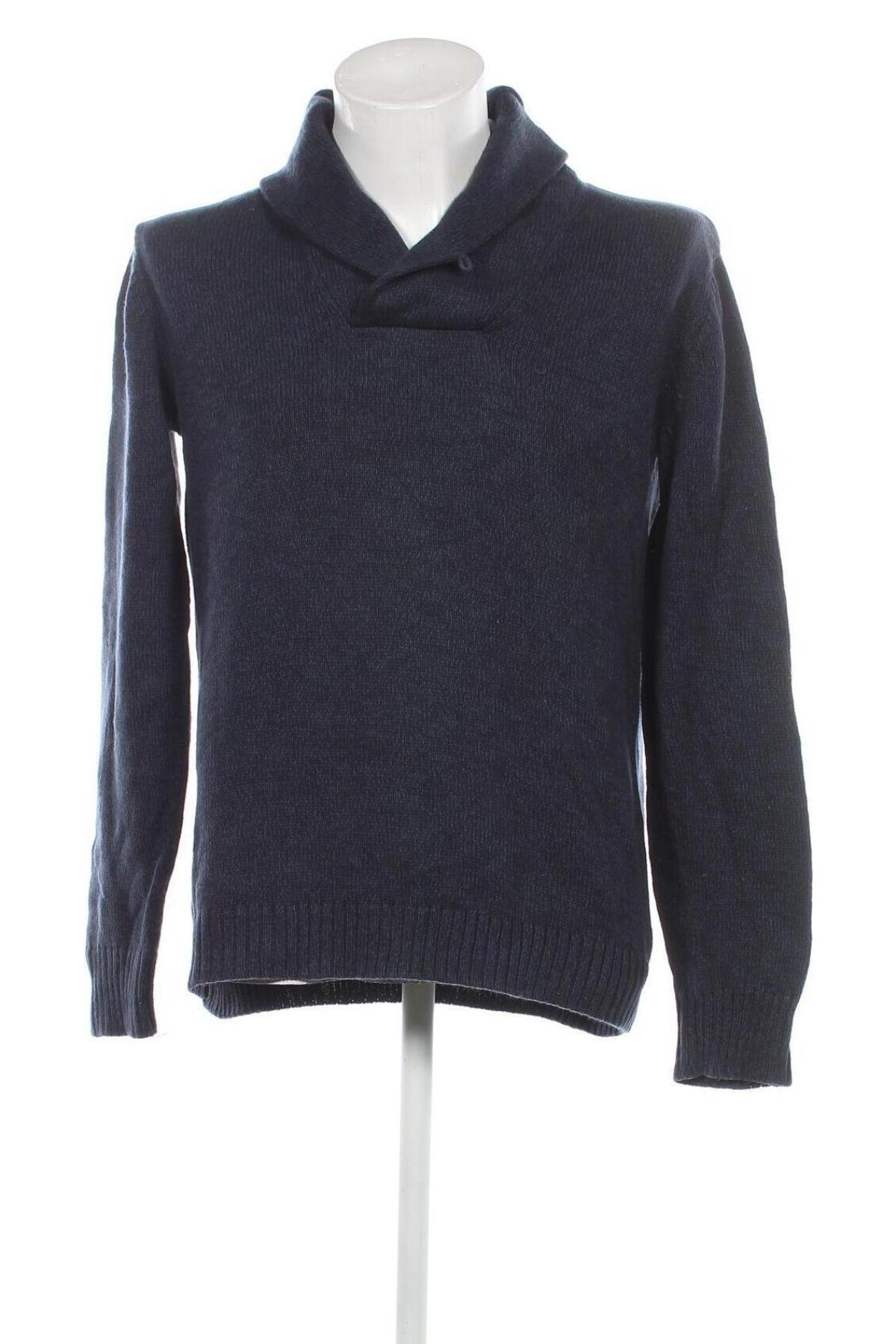 Мъжки пуловер H&M L.O.G.G., Размер XL, Цвят Син, Цена 10,73 лв.