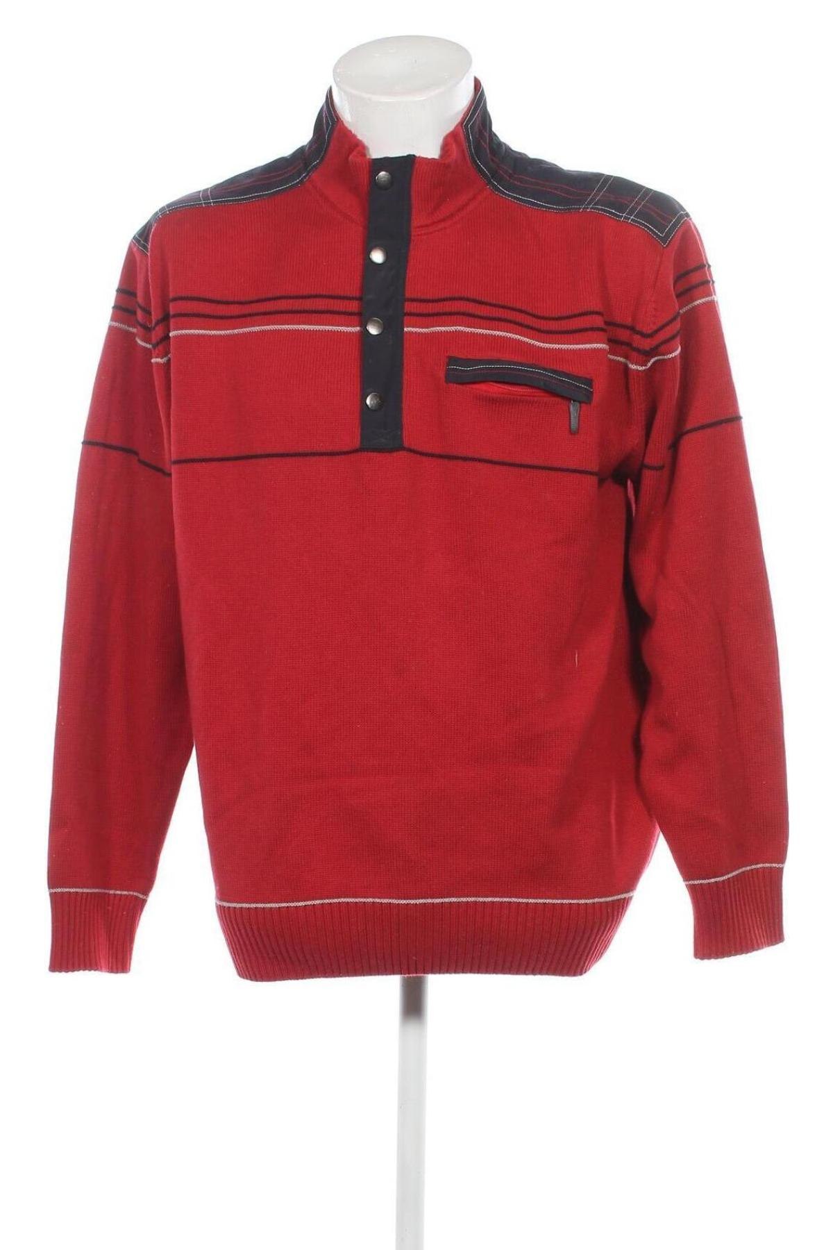 Ανδρικό πουλόβερ Hajo, Μέγεθος XL, Χρώμα Κόκκινο, Τιμή 7,15 €