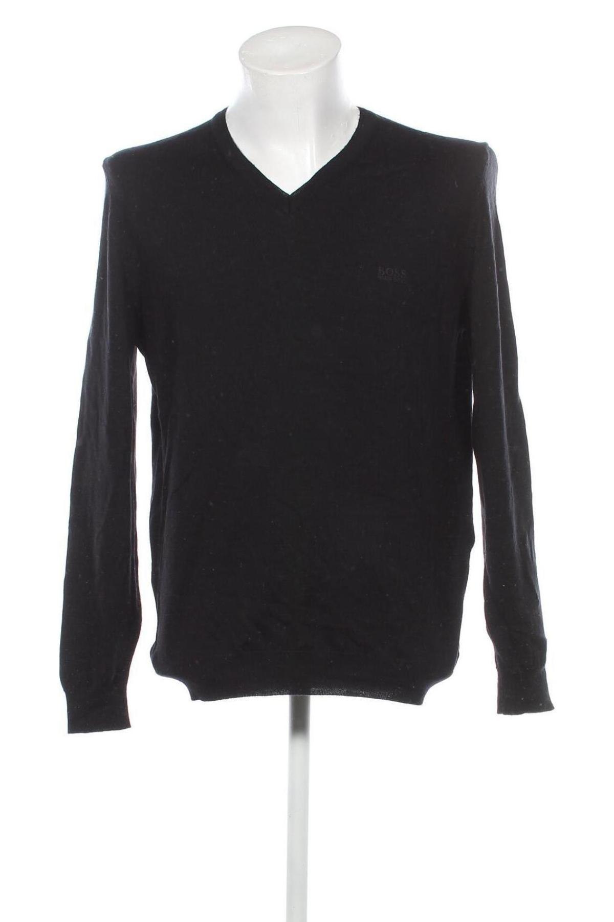 Мъжки пуловер Hugo Boss, Размер XL, Цвят Черен, Цена 73,98 лв.