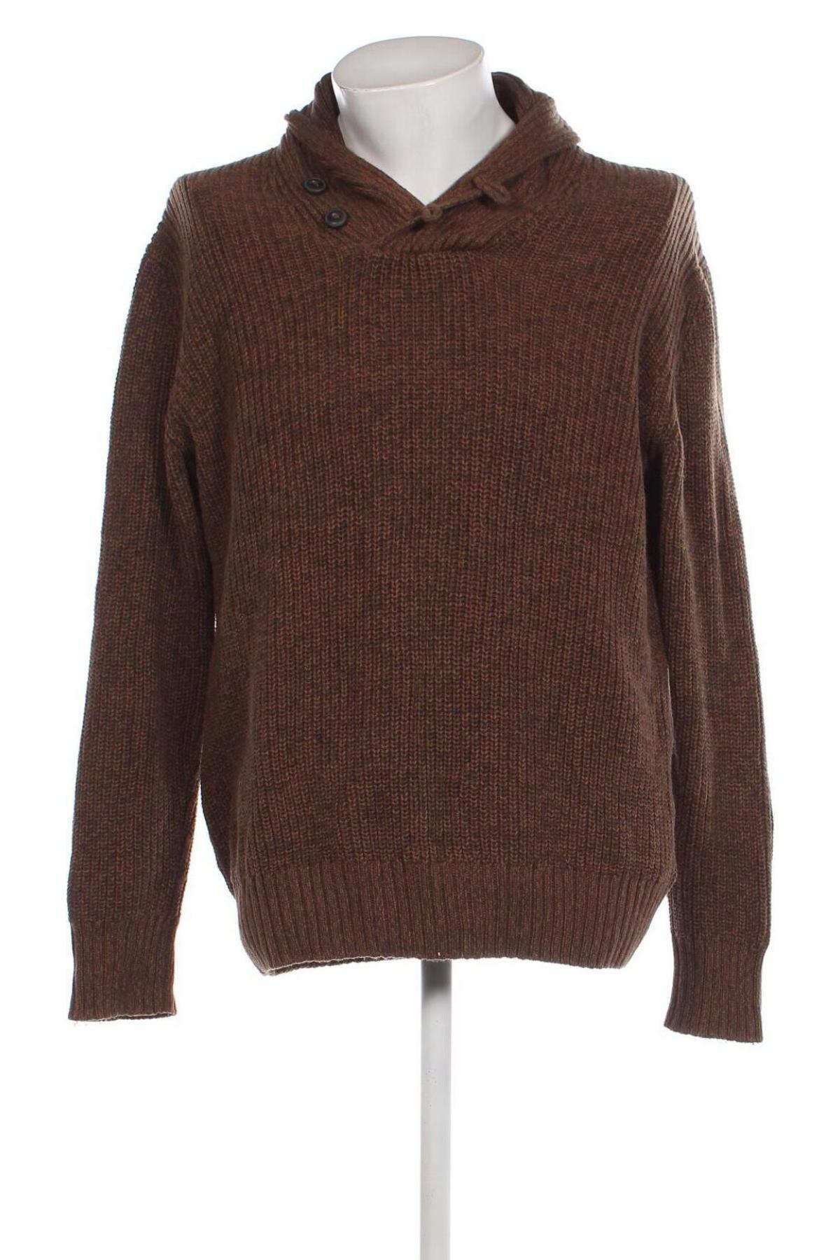 Мъжки пуловер J.j. Dyone, Размер L, Цвят Кафяв, Цена 34,00 лв.