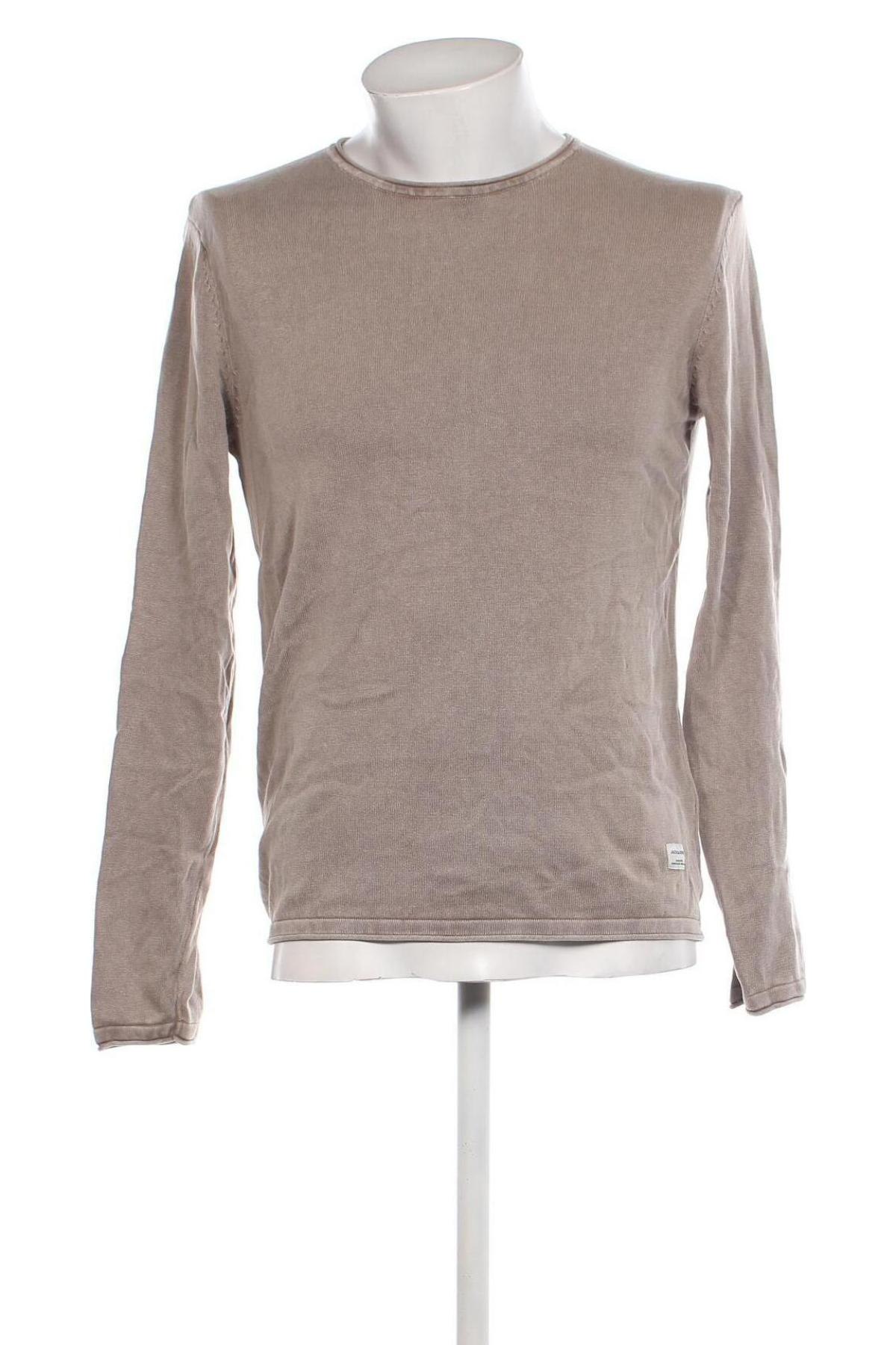 Herrenpullover Jack & Jones, Größe S, Farbe Beige, Preis 5,92 €