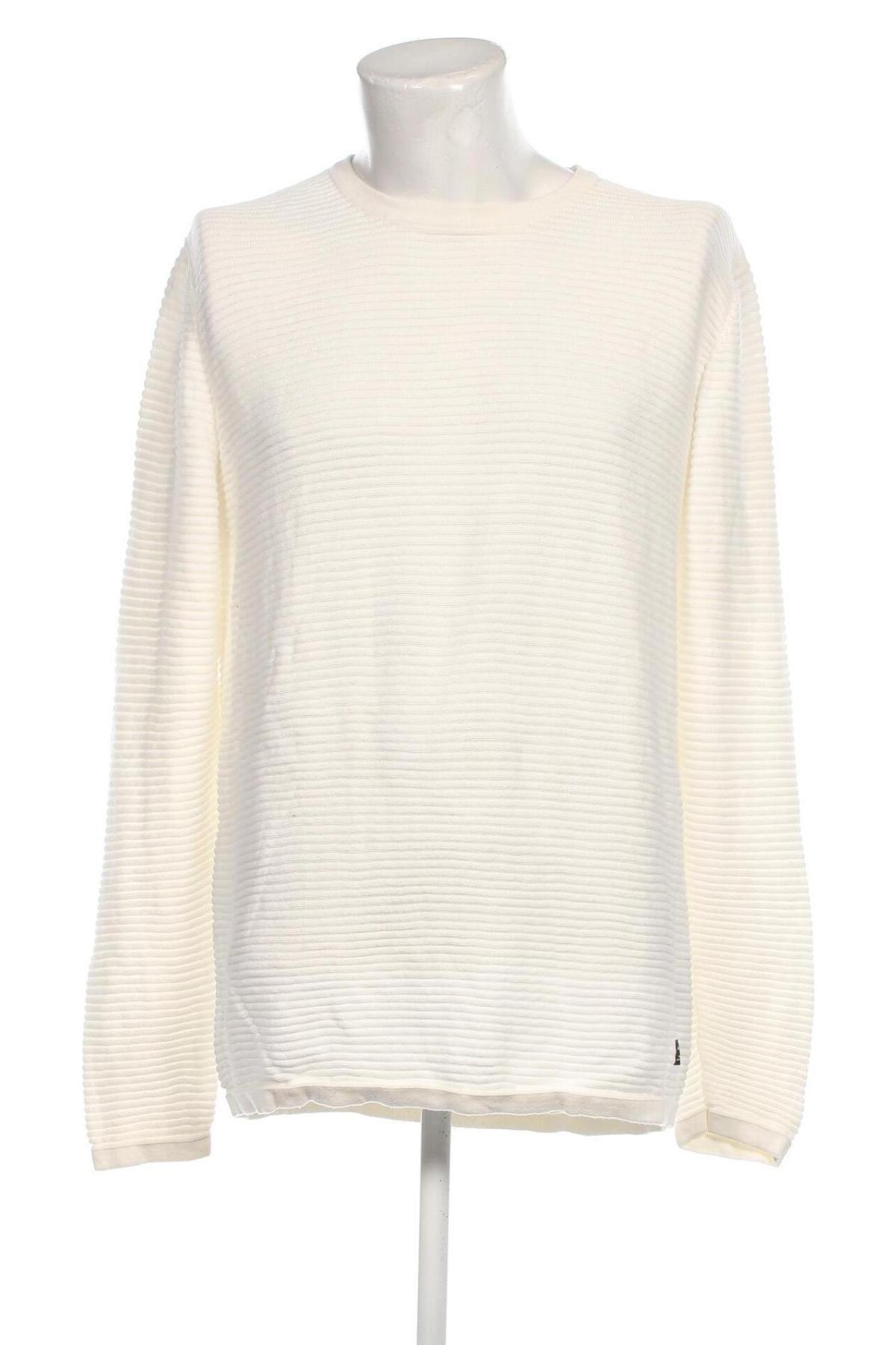 Ανδρικό πουλόβερ Jack & Jones, Μέγεθος XXL, Χρώμα Λευκό, Τιμή 7,78 €