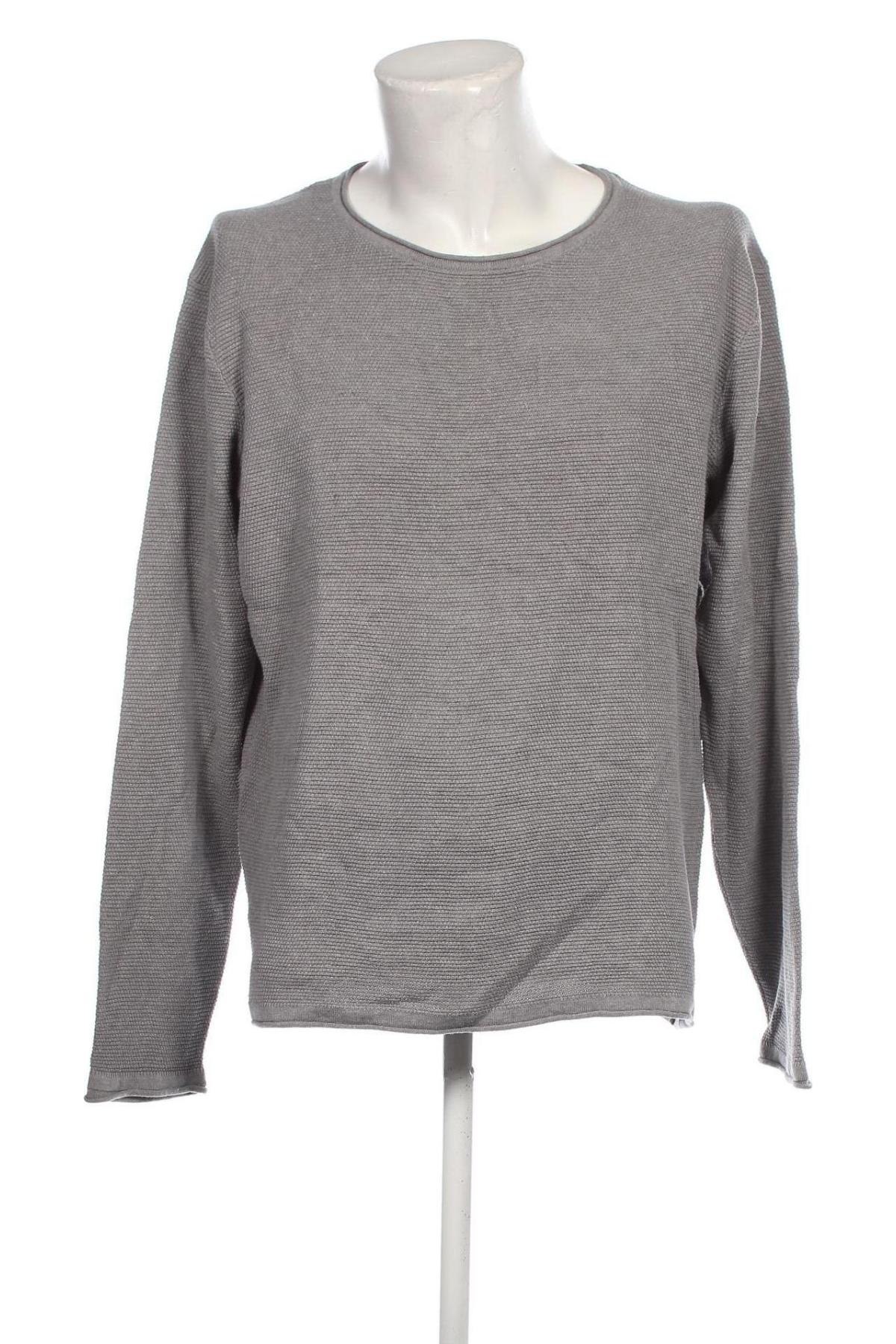 Ανδρικό πουλόβερ Jean Pascale, Μέγεθος XXL, Χρώμα Γκρί, Τιμή 6,64 €