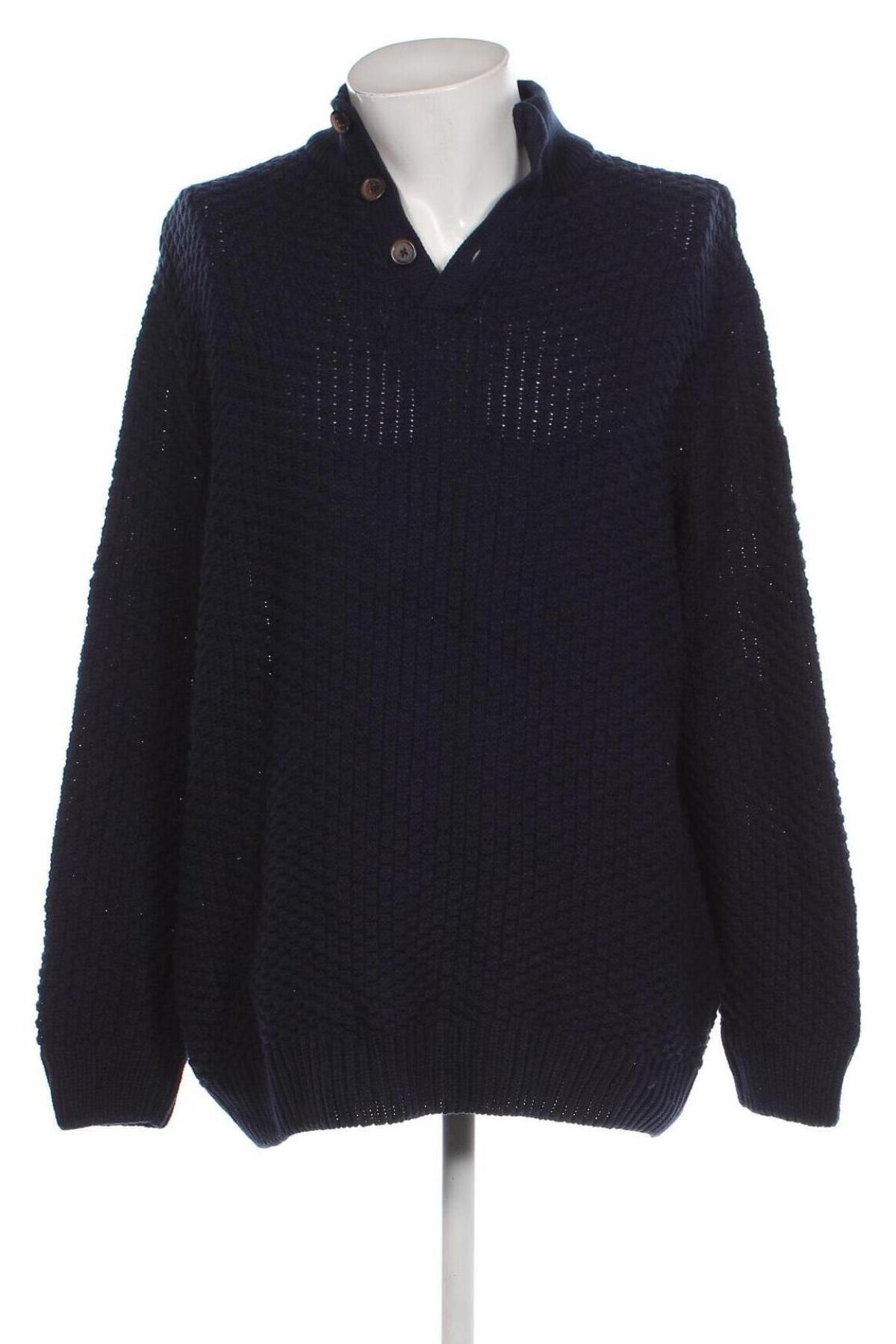 Herrenpullover John Baner, Größe XXL, Farbe Blau, Preis 8,07 €